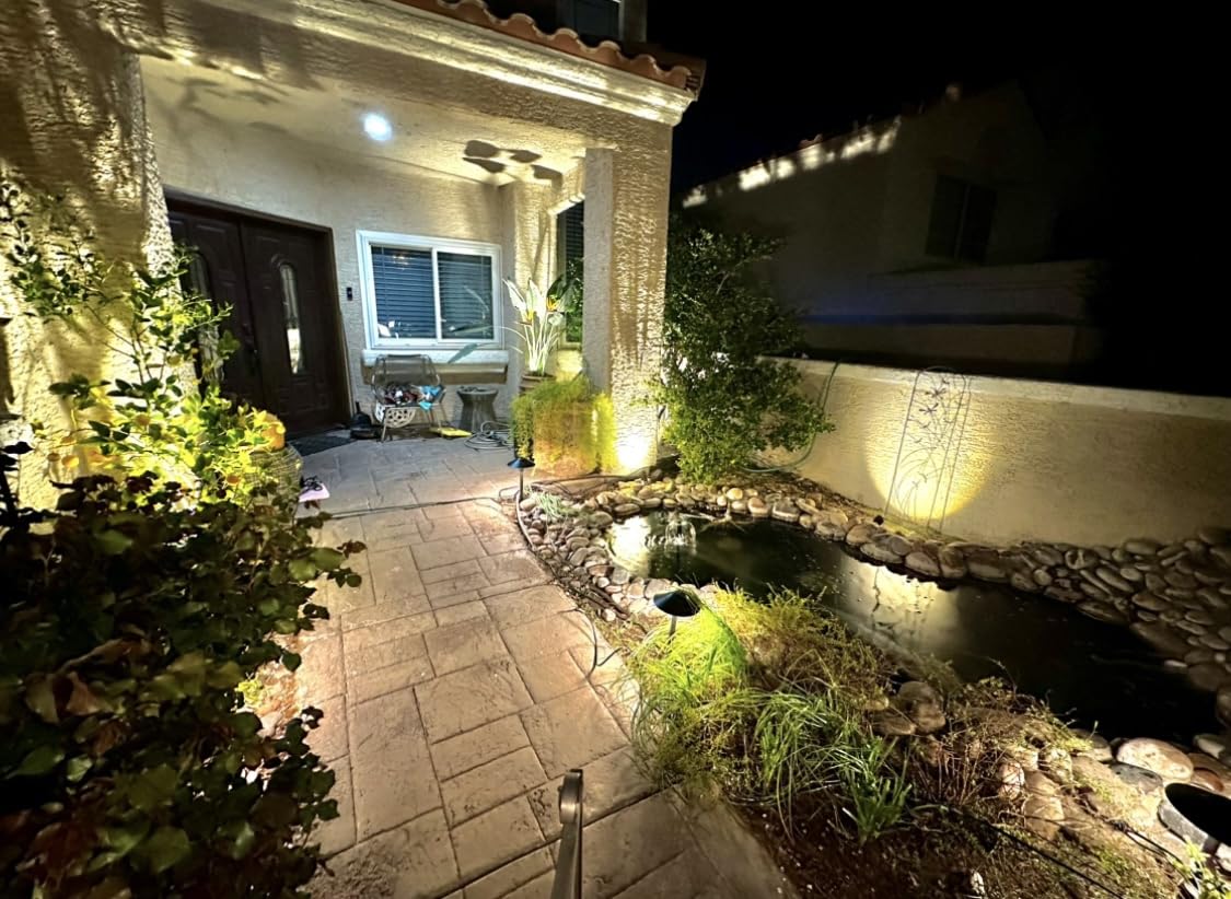 SUNVIE LED Low Voltage Landscape Lighting Kit with Transformer, 10 PCS customer photo 1