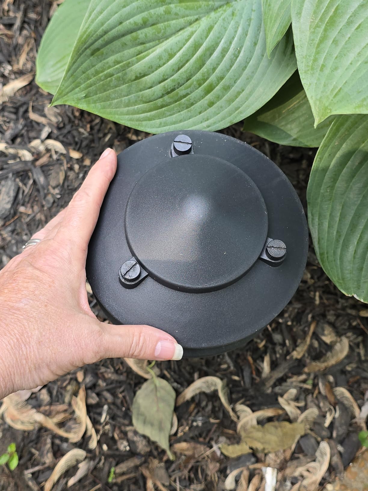 GOODSMANN Landscape Lighting 8PK Pathway Lights Low Voltage 2.2 Watt LED 12V AC Landscape Lights 30 Lumen Warm White with Cable Connectors Metal Stakes 9122-21102-08A customer photo 2