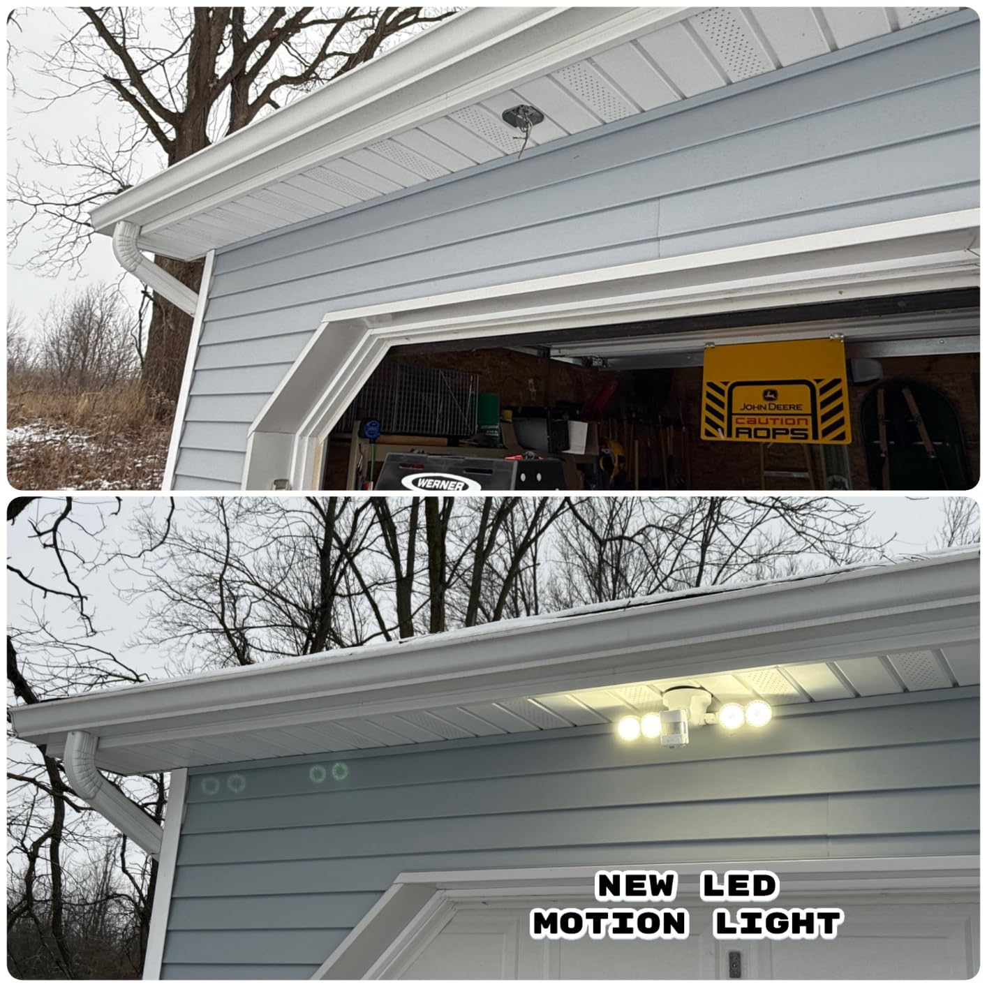 SANSI Upgraded 25W 3000LM Motion Sensor Outdoor Lights, Security Light customer photo 1