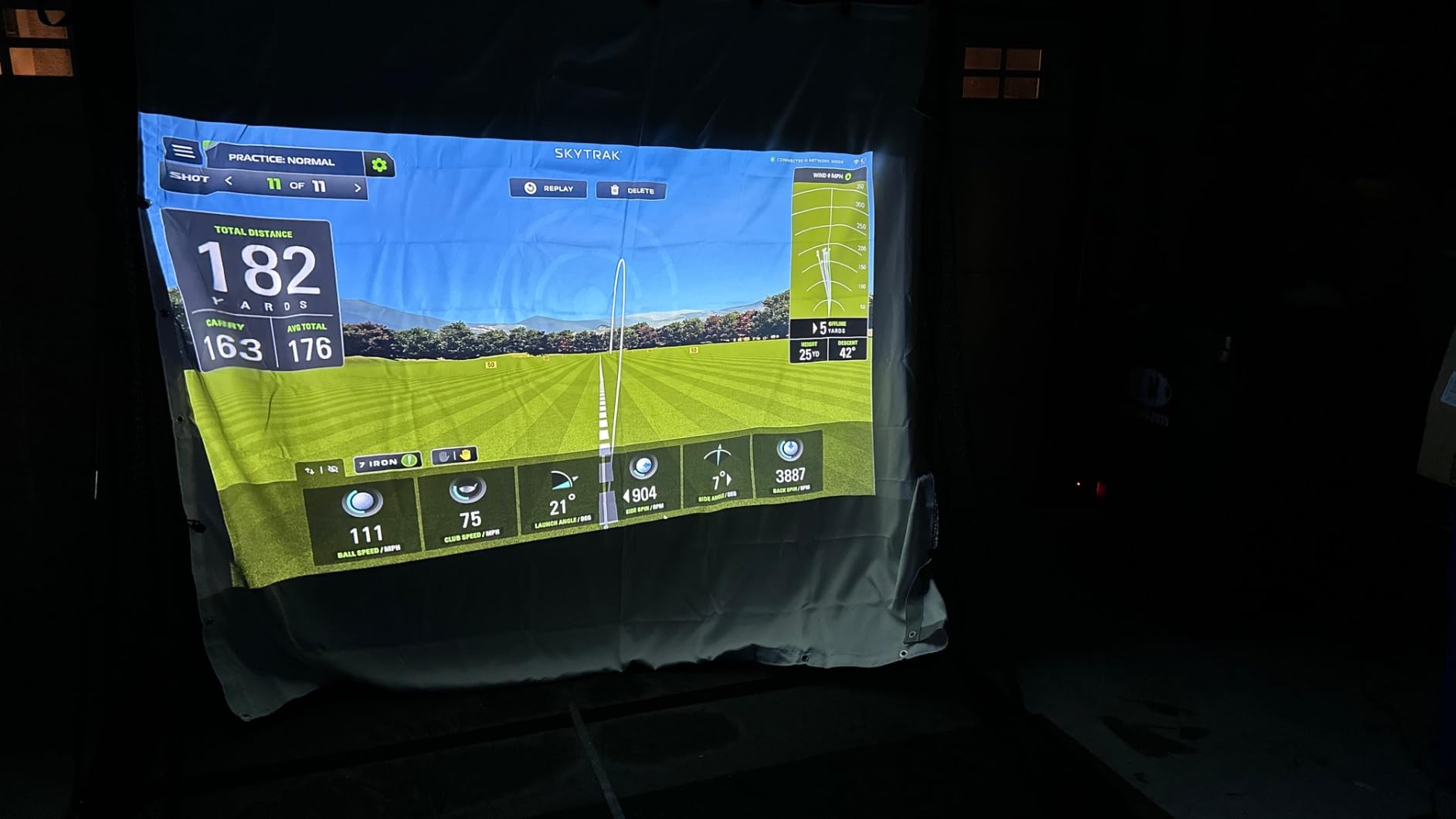 aikeec Golf Simulator Impact Screen, HD Golf Projector Screen customer photo 1