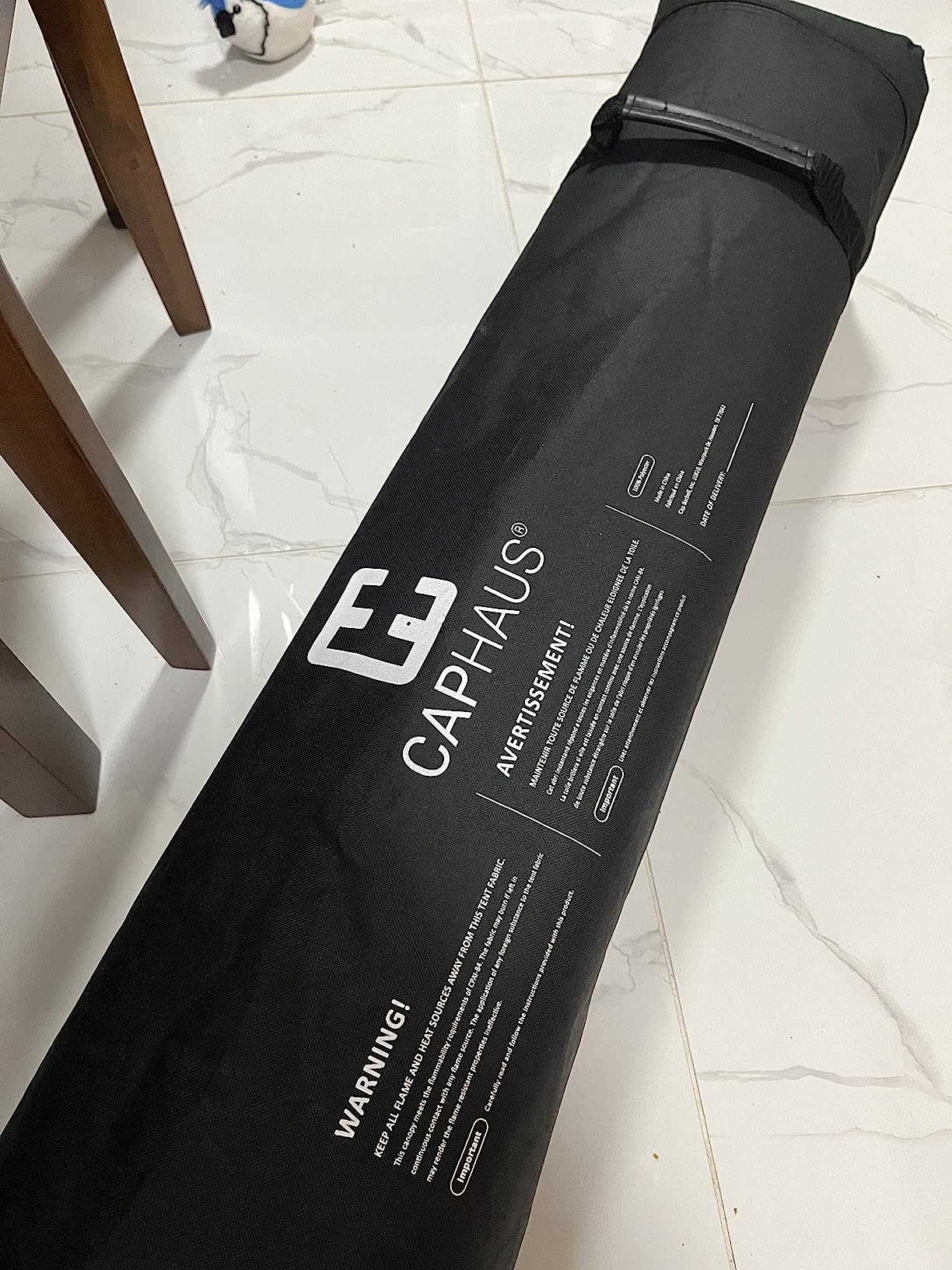 CAPHAUS Patented One-Push Pop Up Outdoor Canopy Tent, Heavy-Duty Commercial Grade w/Central Lock, Portable and Instant Folding Shelter with Wheeled Carry Bag and Weight Bag, 10ft x 10ft, Dark Grey customer photo 2
