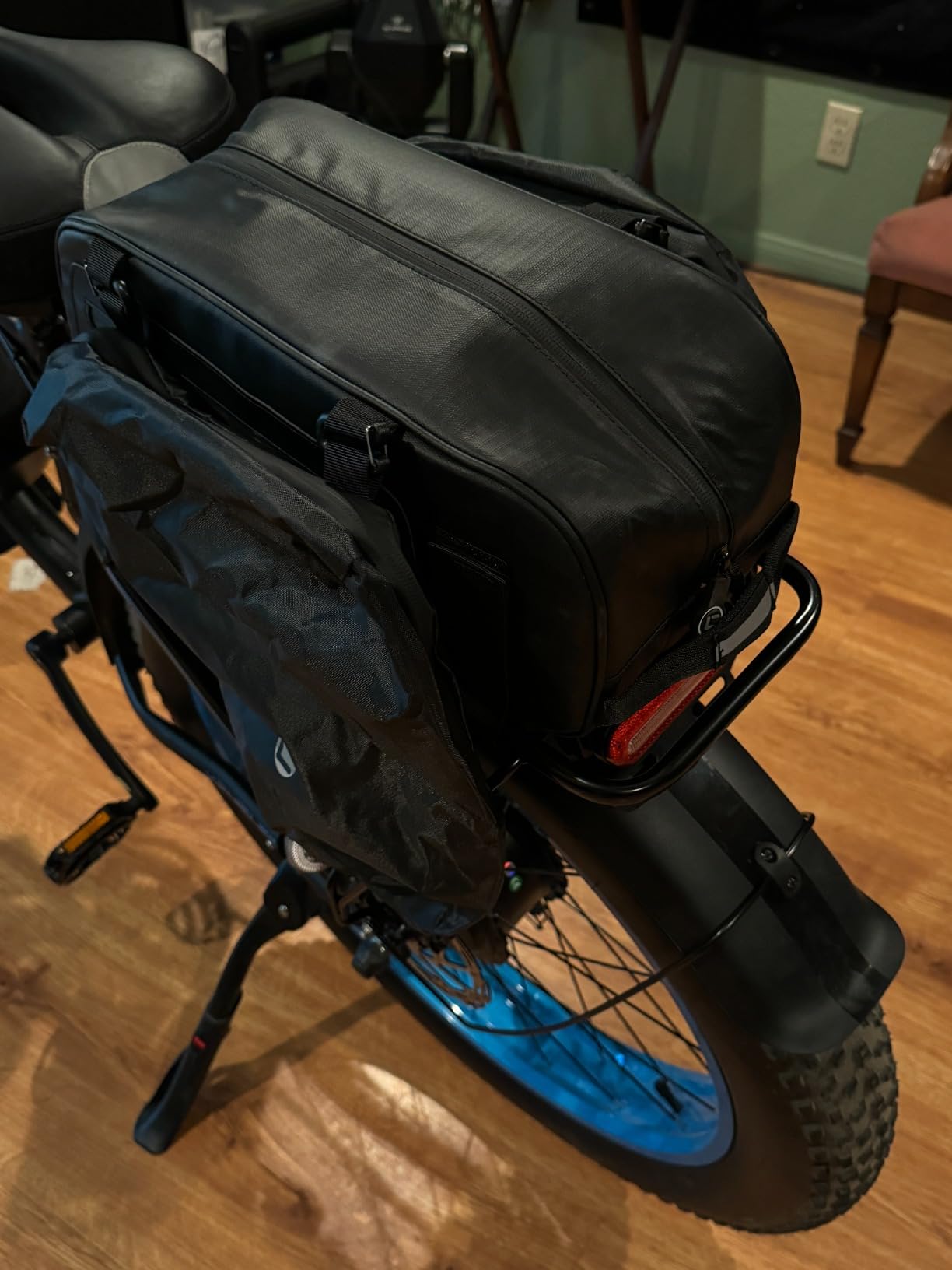BAIGIO Bike Double Pannier Bags Waterproof Bicycle Rear Seat Panniers Pack with Reflective Stripe (34L) customer photo 1