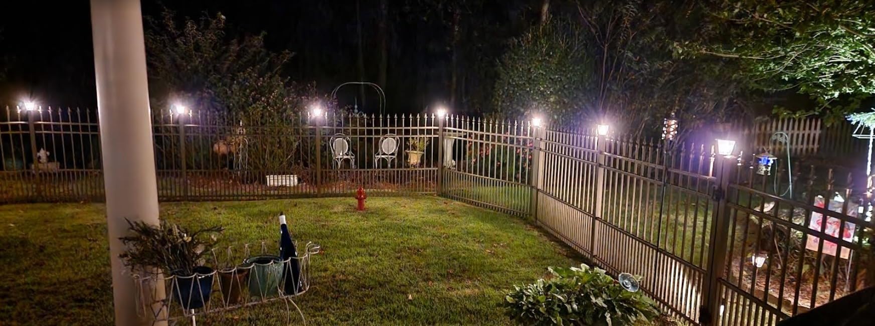 XMCOSY+ Solar Pathway Lights Outdoor, 6 Pack 2-Mode Solar Garden Lights customer photo 2