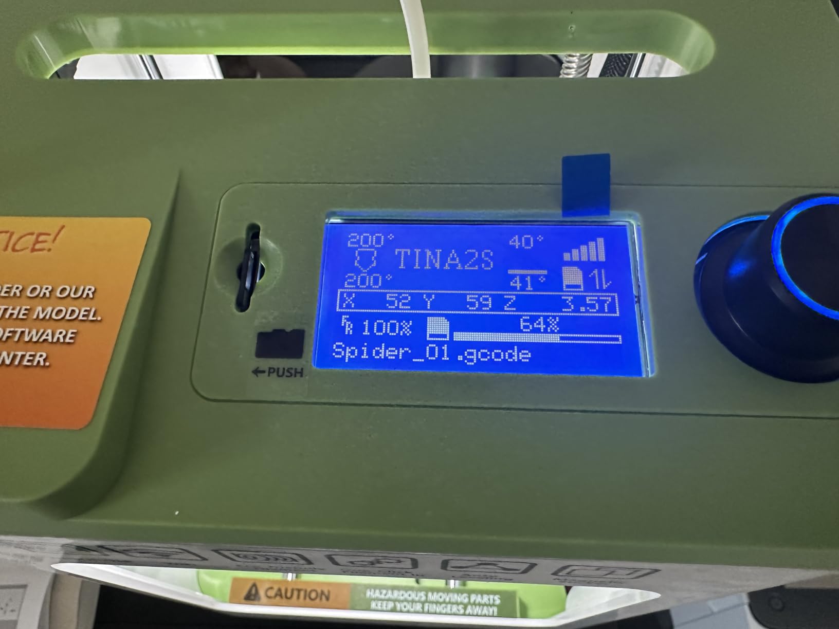 TINA2S Fully Assembled Mini 3D Printer for Kids and Beginners, Starter Kit customer photo 1