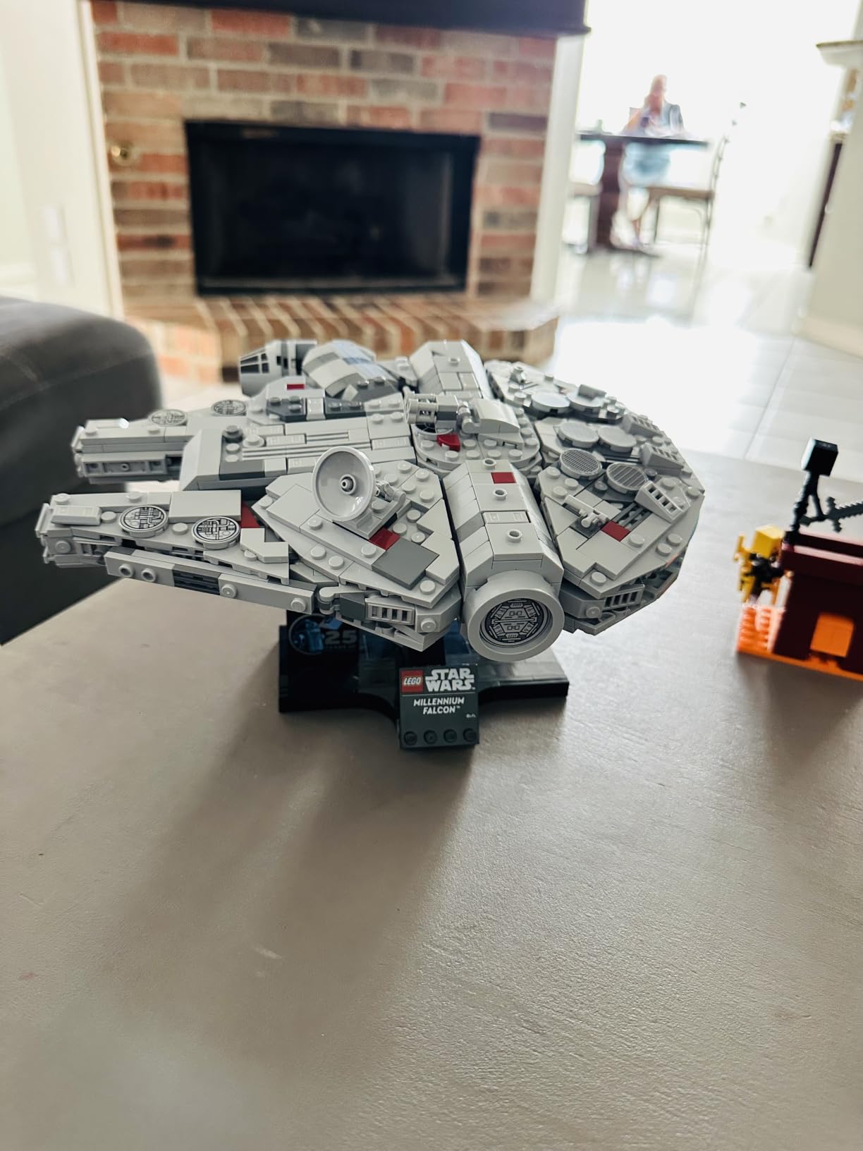 LEGO Star Wars Millennium Falcon 25th Anniversary Collectible - DIY Building Set for Adults, Men & Women, Ages 18+ - A New Hope Model with Display Stand - Star Wars Gift - 75375 customer photo 1