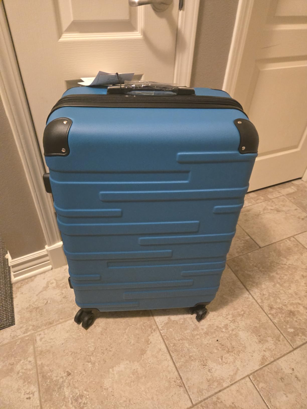 Coolife Hardside ABS Luggage, TSA Lock, Spinner Wheels, 20in Carry-On customer photo 1