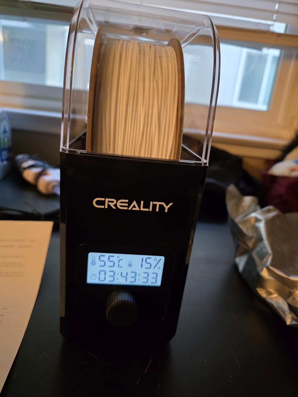 Creality 2026 New Upgrade Filament Dryer Box Pro, Space Pi SE with High PTC Efficiency & Precision Sensor for 1KG Spools 45~65℃, 3D Printer Filament Dehydrator for PLA PETG ABS ASA TPU customer photo 1