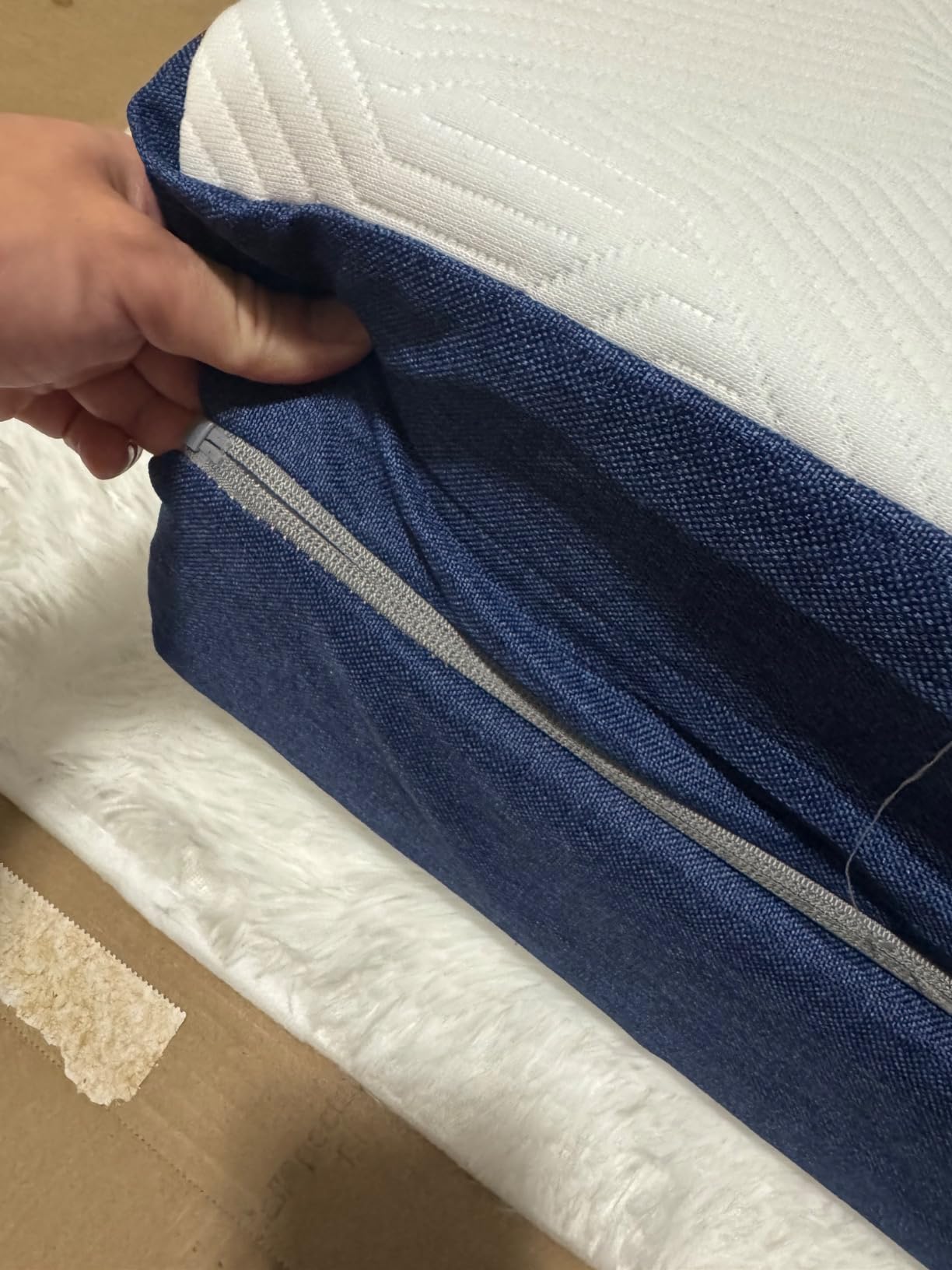 Avenco Folding Mattress Topper, 4 Inch Trifold Mattress, Full Size Folding Mattress for Indoors, RV/Camper Van, Travel, Camping, Guest Room-Breathable Cover & Non-Slip Bottom customer photo 2