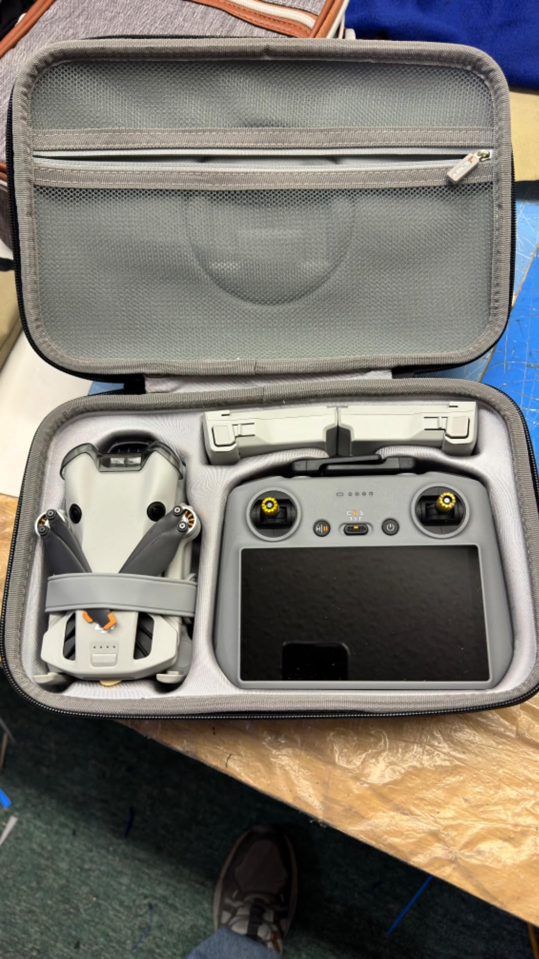 JSVER Carrying Case for DJI Mini 4 Pro EVA Hard Shell Protective Case for DJI Mini 4 Pro/Mini 3/Mini 3 Pro Travel Bag for Mini 4 Pro Fly More Combo Accessories Drone Case (DJI RC-2/RC-N2 Controller) customer photo 2