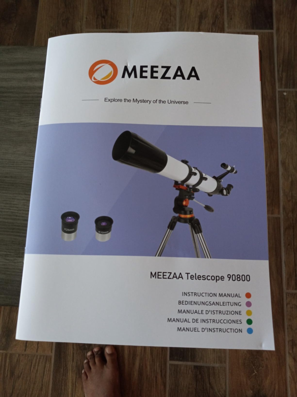MEEZAA Telescope, Telescope for Adults High Powered Professional, 90mm Aperture 800mm Refractor Telescopes for Astronomy Beginners Stargazing Fully Multi-Coated with Tripod & Phone Adapter & Carry Bag customer photo 1