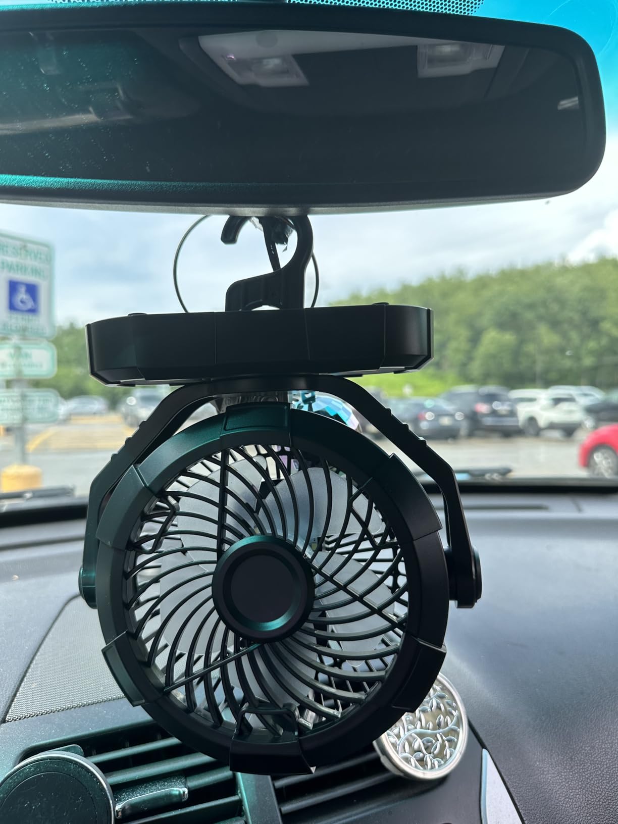 Gaiatop Portable Camping Fan with LED Lantern, 360° Head Rotation for Tent customer photo 2