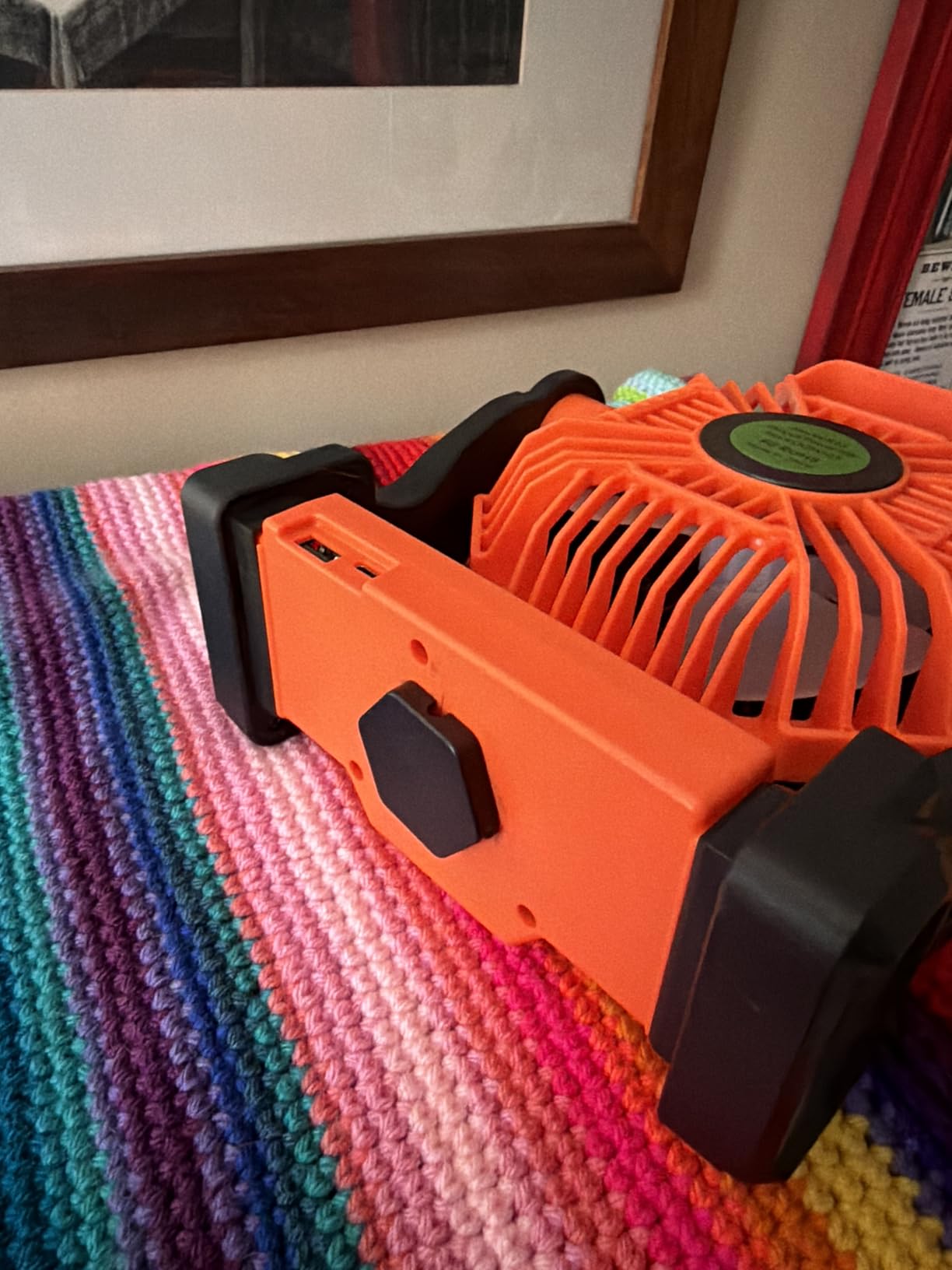 Battery Powered Fan Rechargeable Portable Camping Fan Tent with Light customer photo 1
