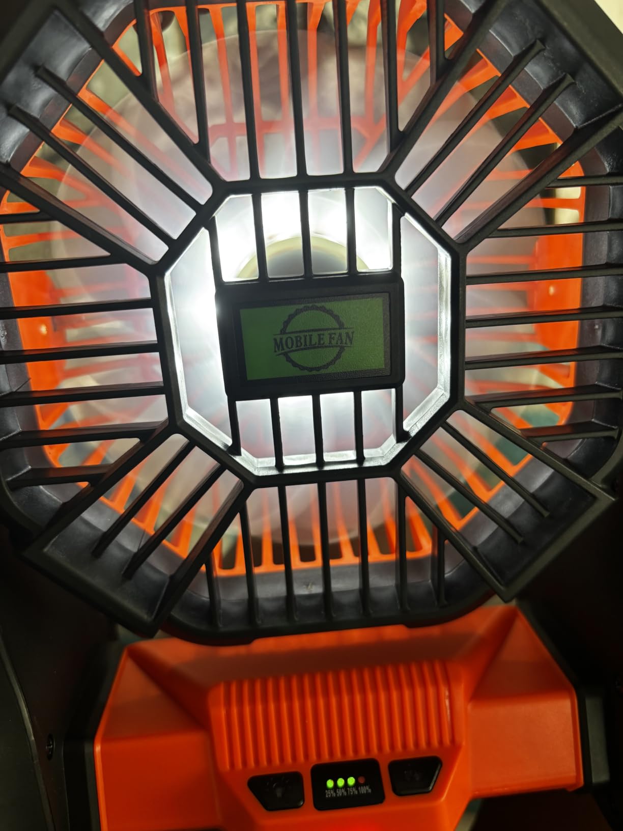 Battery Powered Fan Rechargeable Portable Camping Fan Tent with Light customer photo 2