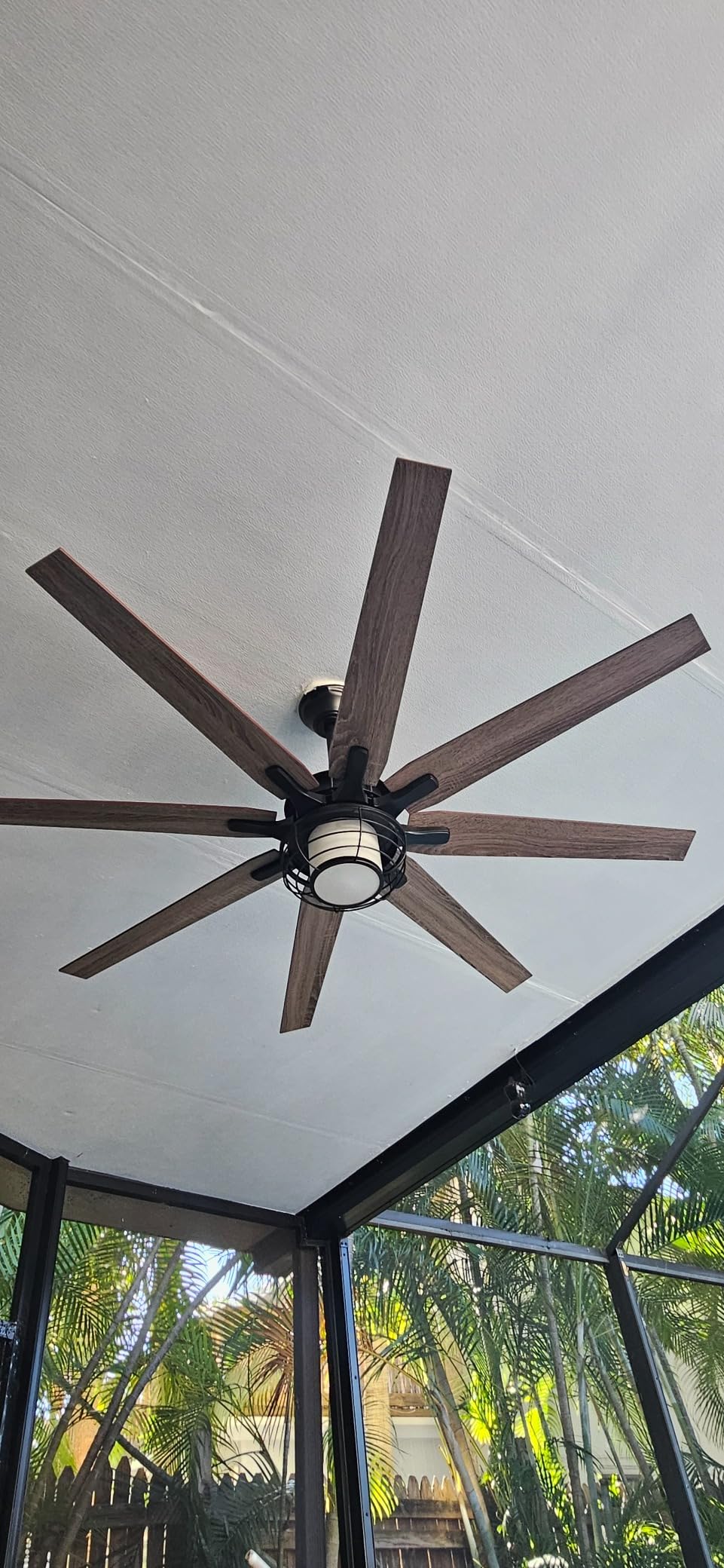 Amico 84 Inch Ceiling Fans Without Lights, Remote Control, Black customer photo 2