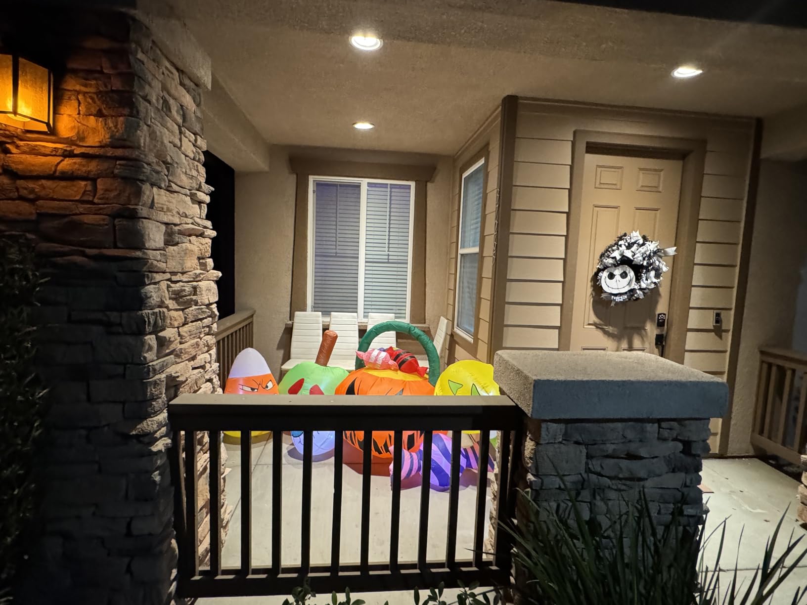 10 FT Halloween Inflatable Blow up Outdoor Decorations Pumpkin Ghost Combo, Halloween Decorations Outdoor Inflatable Bow Up Pumpkin Decoration Outdoor with LED Inflatable Halloween for Yard Garden customer photo 2