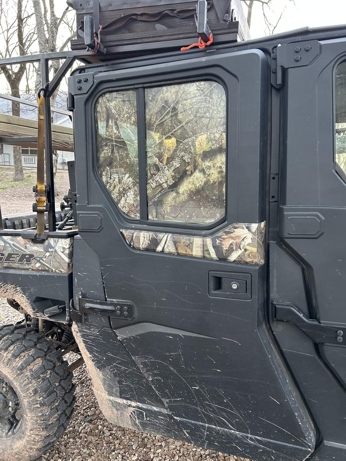 Hunting Blind Window Camo - See Through CoverTech HD Window Camo – 24” x 59” customer photo 2