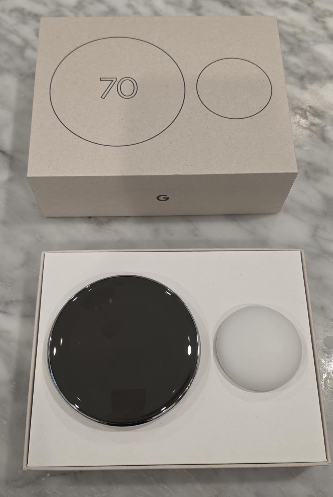 Google Nest Learning Thermostat (4th gen) + Nest Temperature Sensor (2nd gen) - Obsidian customer photo 2