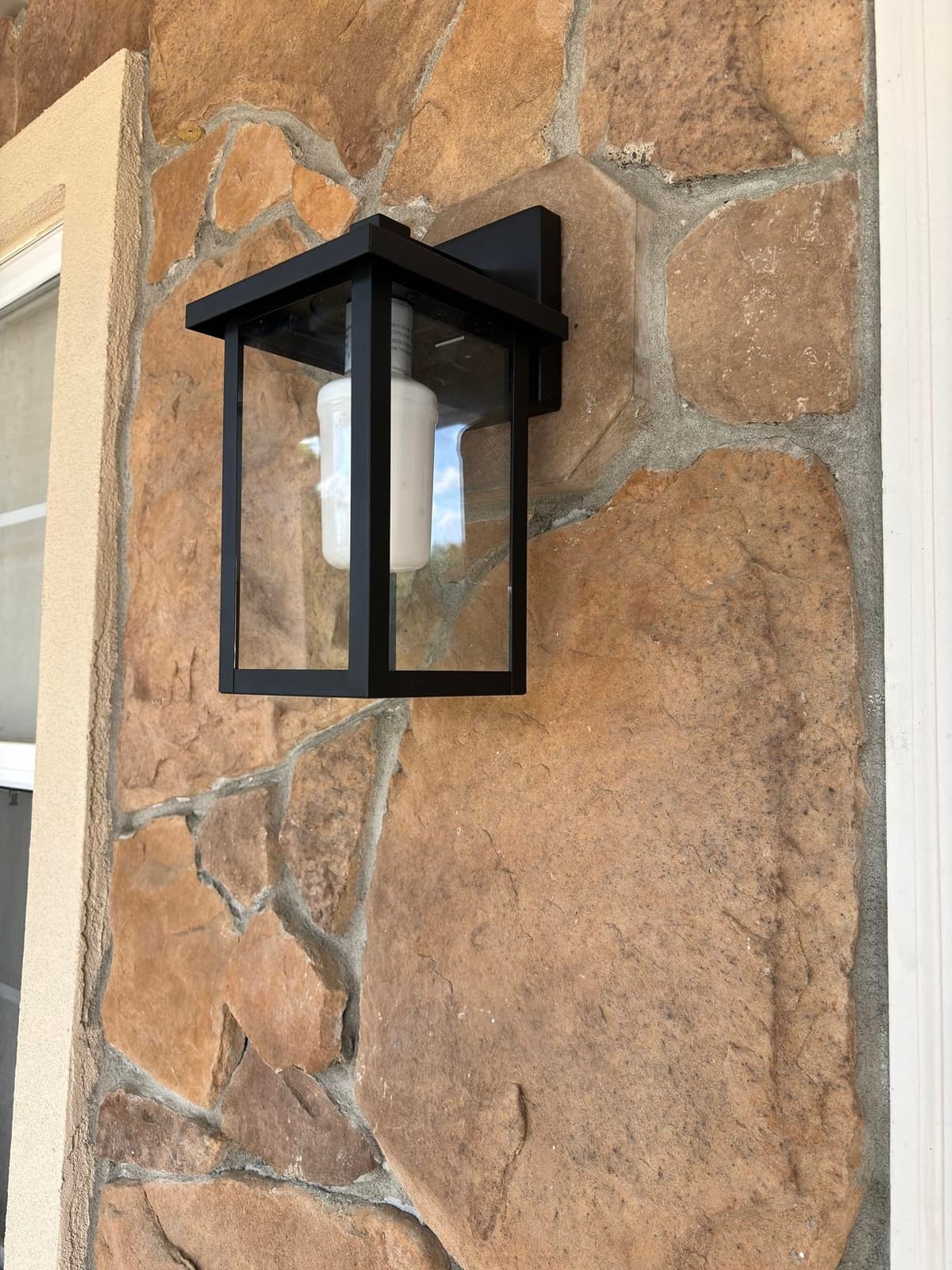 WIHTU Exterior Lighting Fixture Wall Mount, Outdoor Porch Light Wall Sconce customer photo 2