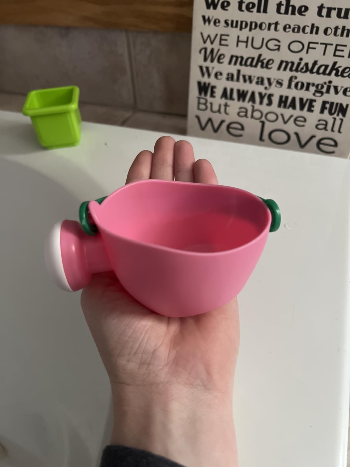 Fajiabao Toddler Bath Toys for Kids Ages 1-3 Stack, Scoop & Pour Set 5PCS customer photo 2