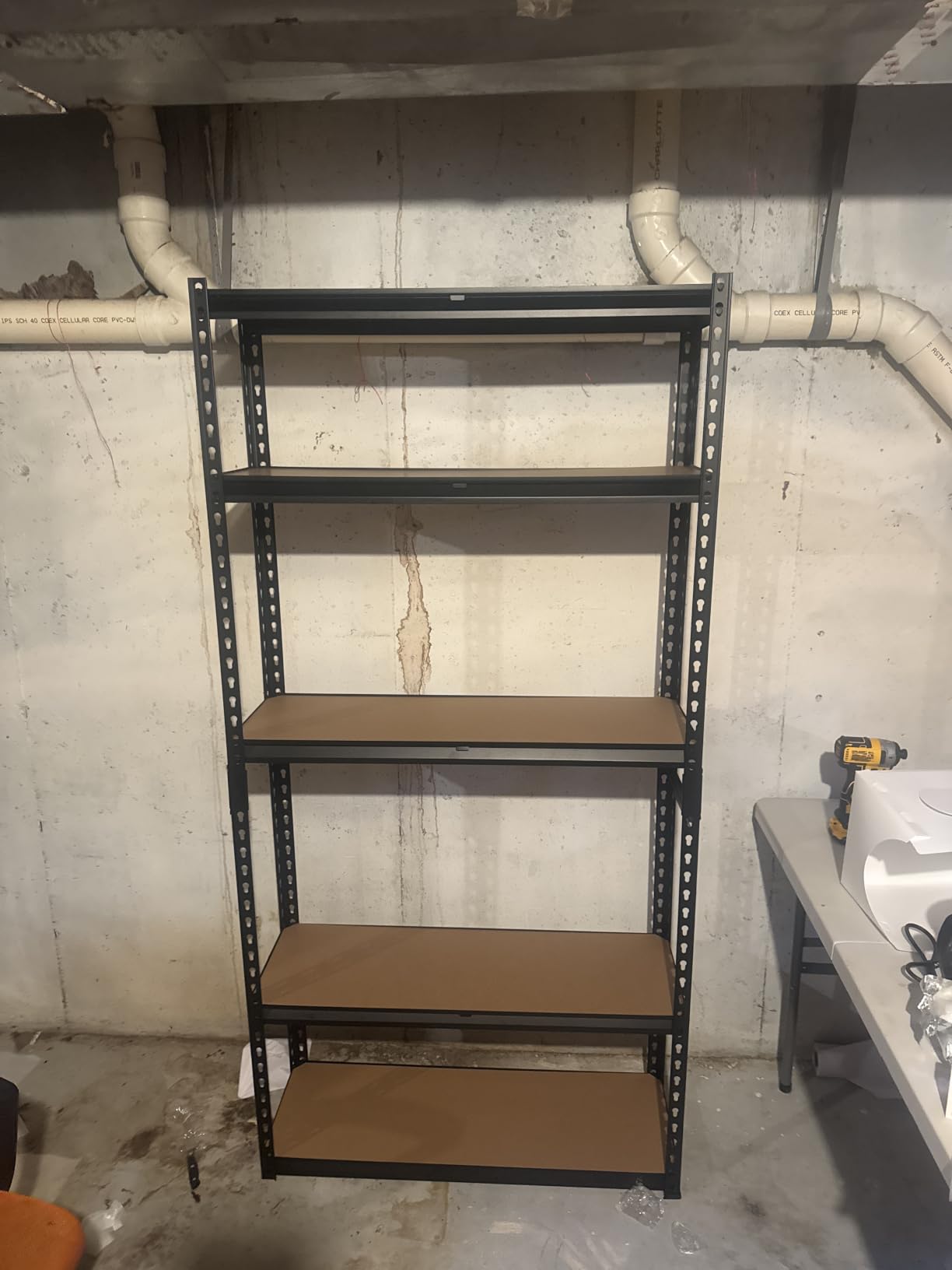 REIBII 2400 Lbs Garage Shelving for Basement, Adjustable Shelving Unit customer photo 2