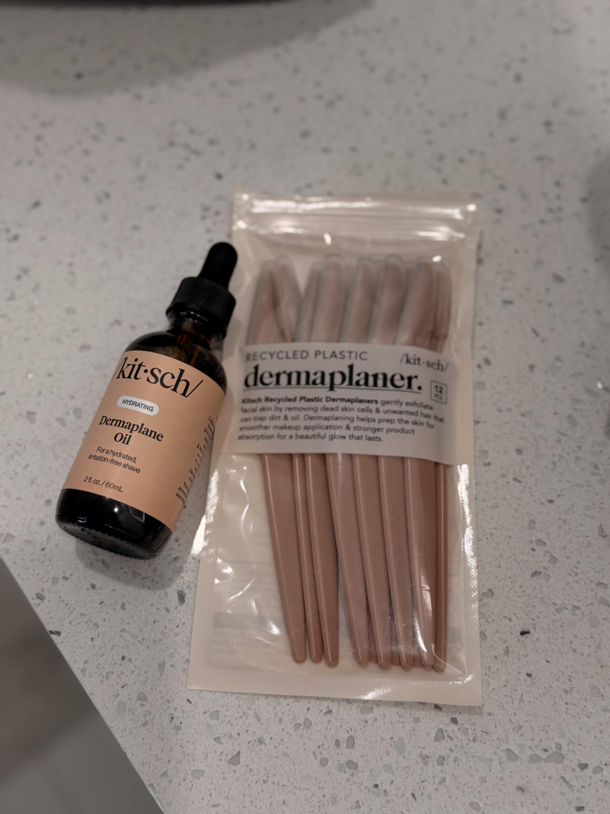 Kitsch Dermaplane Razor for Women Face – Terracotta, 6 pcs customer photo 2