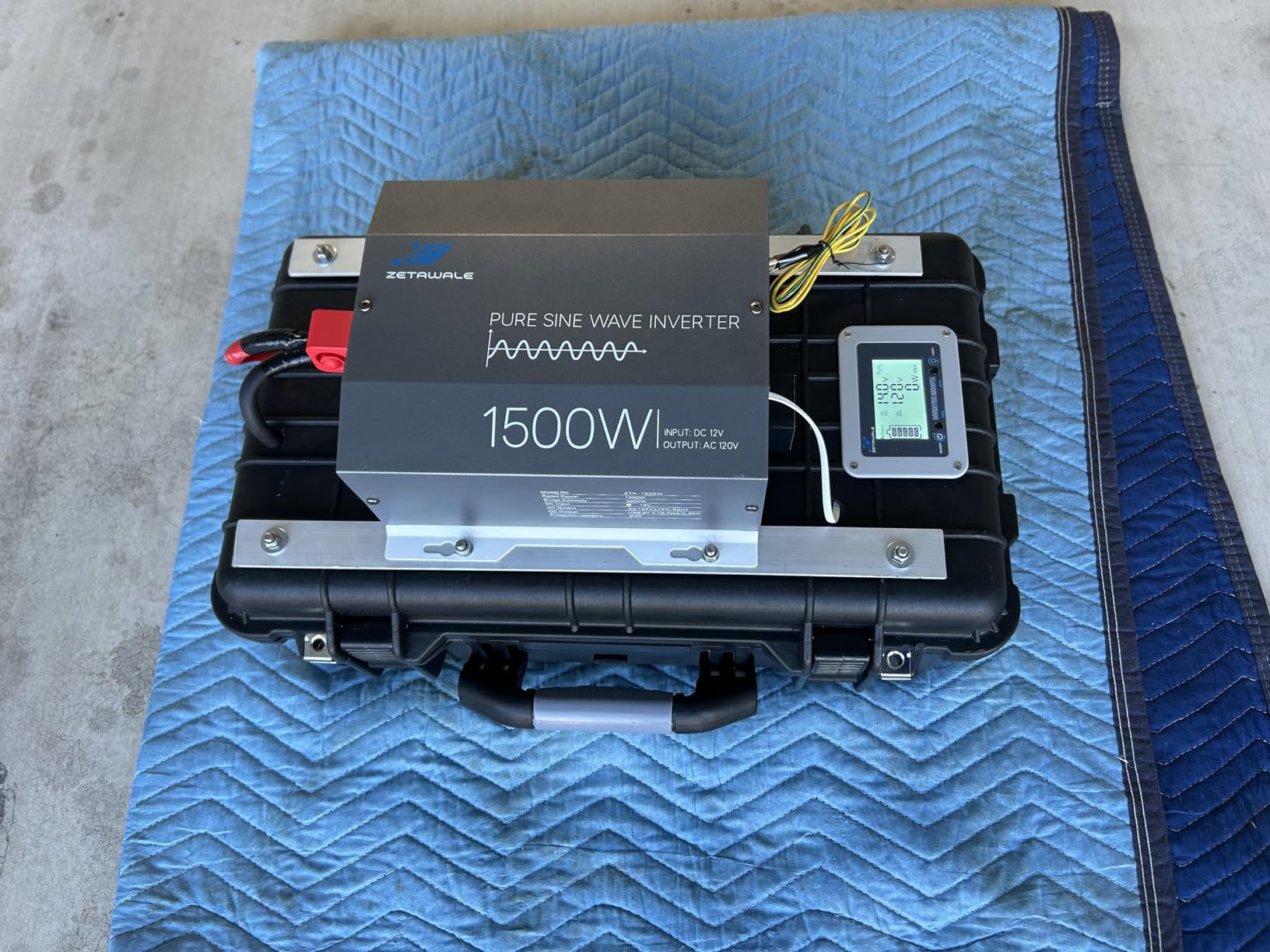 4000W Pure Sine Wave Inverter 12V DC to 120V AC Converter with LCD Remote customer photo 2
