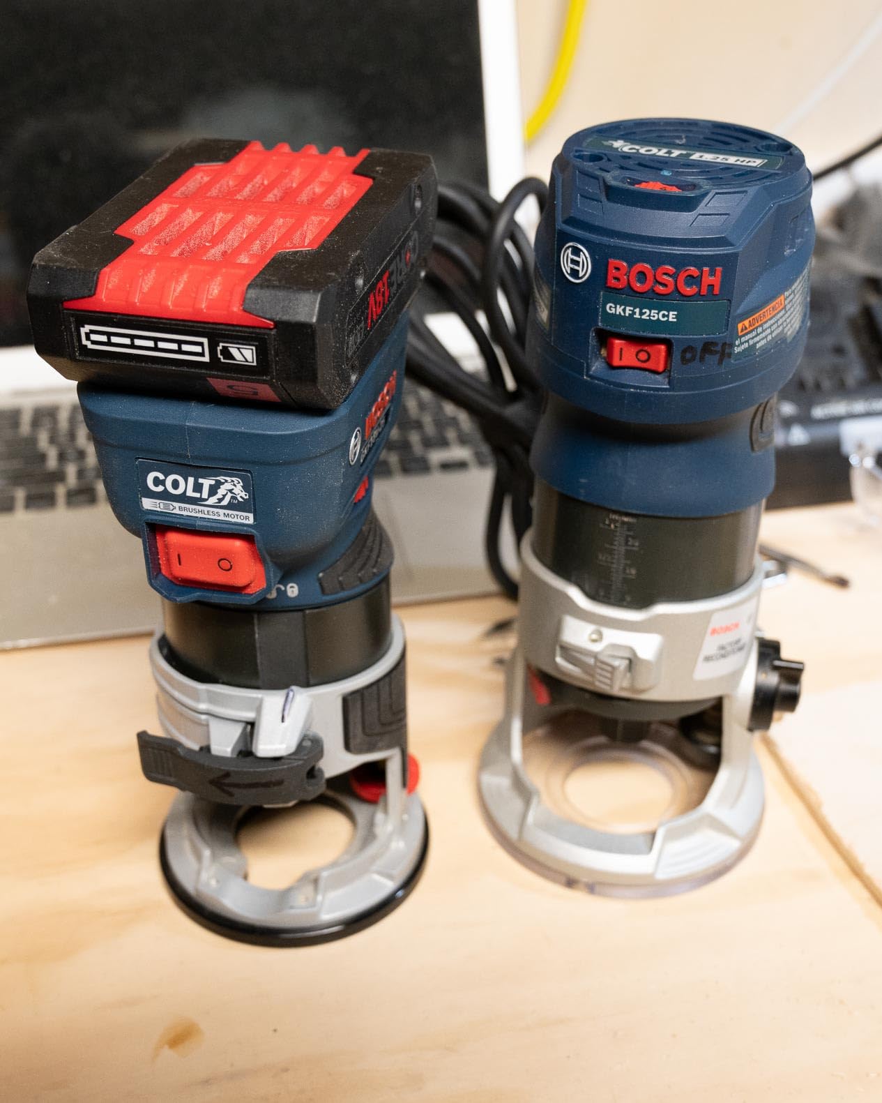 BOSCH GKF18V-25N 18V Cordless Router, Palm Router for Woodworking customer photo 1