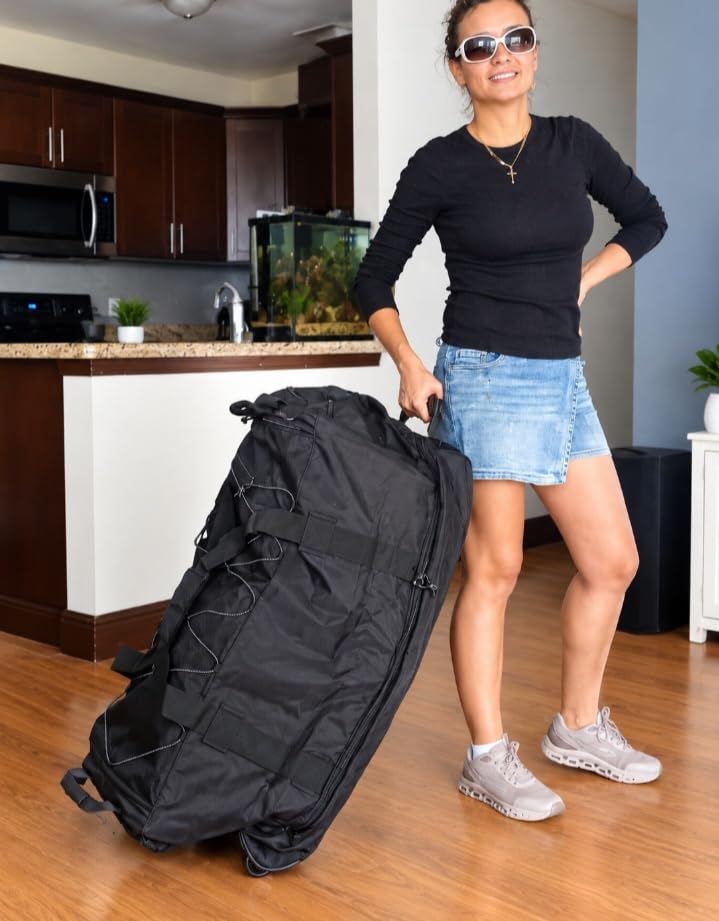 170L Extra Large Baseball Bag with Wheels Gym Duffle Softball Catchers Coach Team Equipment Bags Collapsible Rolling Travel Duffel Bat Gear Bag for Hockey Basketball Football Volleyball Soccer customer photo 1