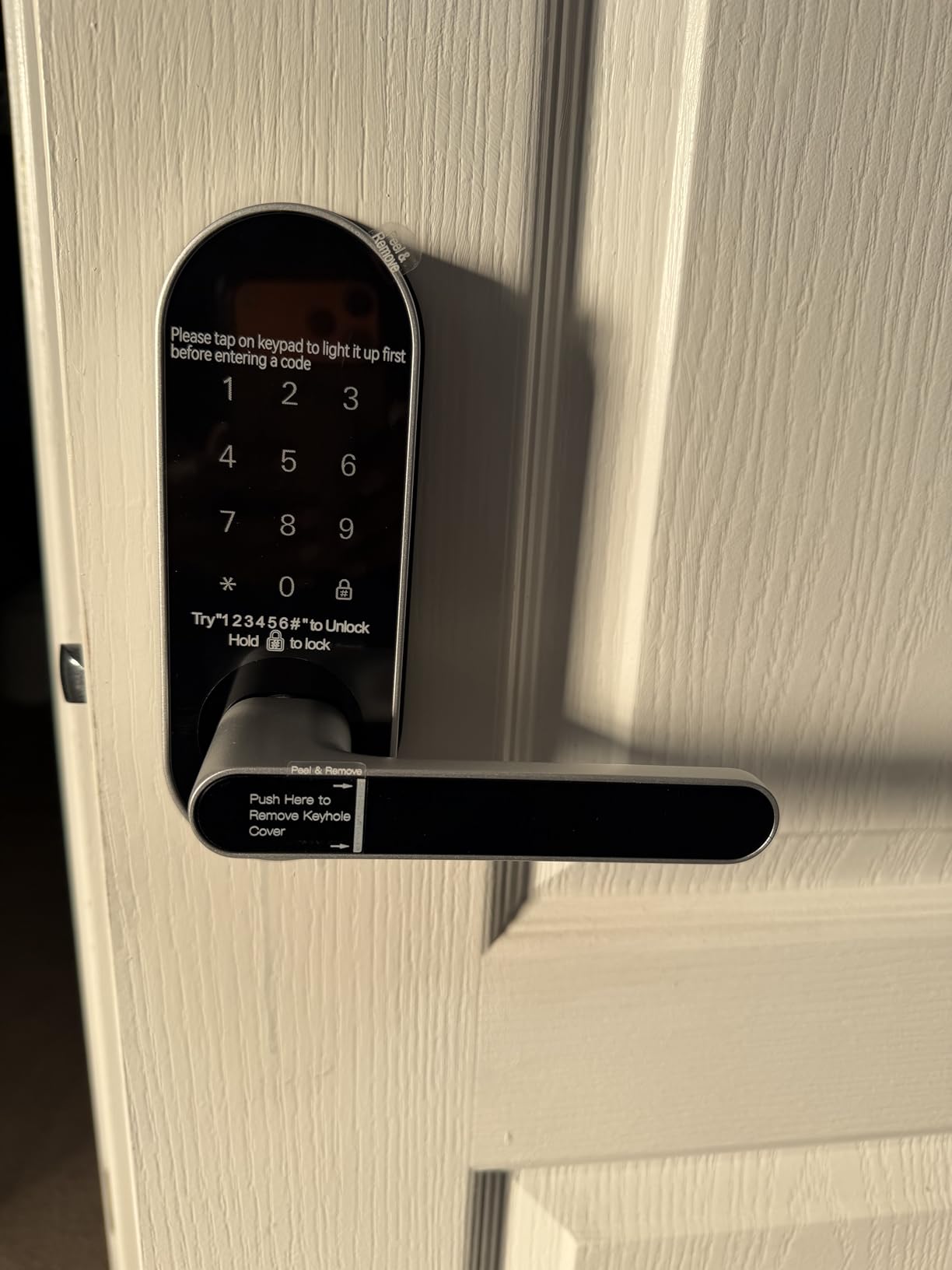 Keyless Entry Keypad Smart Door Lock with Handle & Knob – Digital Deadbolt for Front, Bedroom, Office & Interior Doors, App Control for Airbnb, Guests & Kids, Easy DIY Install (No Fingerprint) customer photo 1