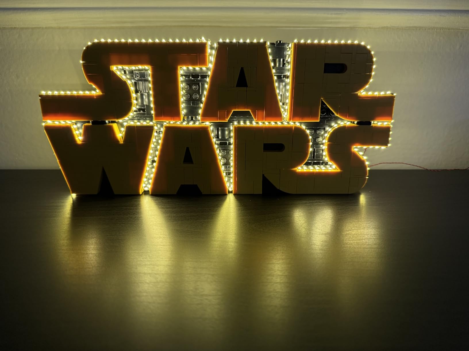 LEGO Star Wars Brick-Built Star Wars Logo - Building Set for Adults 18+ - Star Wars Gift Idea for Birthdays - Collectible DIY Model Kit - Home Decor Idea for Fans of The Movie Series - 75407 customer photo 1