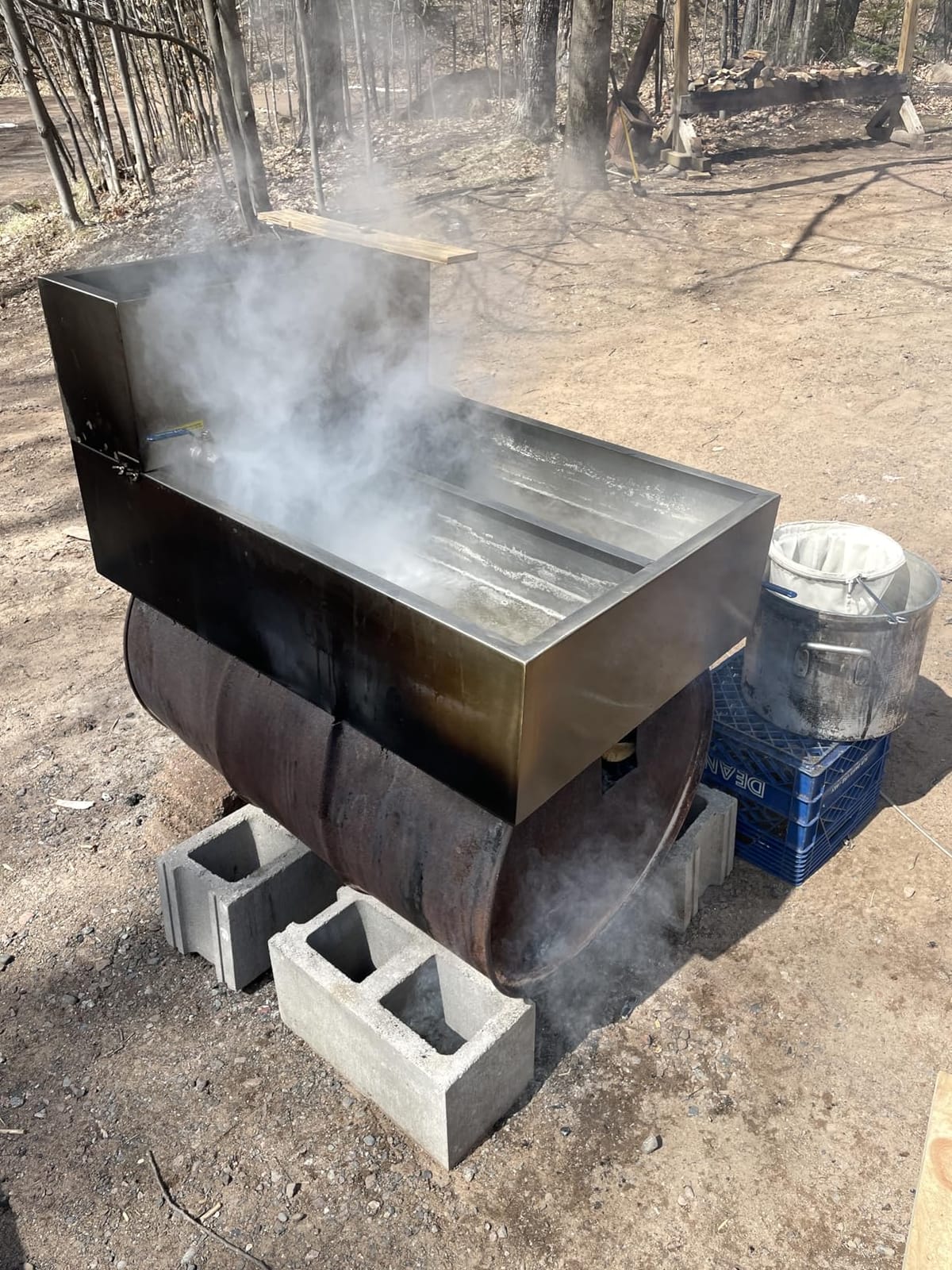 VEVOR Maple Syrup Evaporator Pan, 19.6 Gal, 30 x 16 x 9.5 Inch Maple Syrup,304 Stainless Steel Maple Syrup with Thermometer, 2 Valves and 3 Heating Methods, for Home, Outdoor customer photo 2