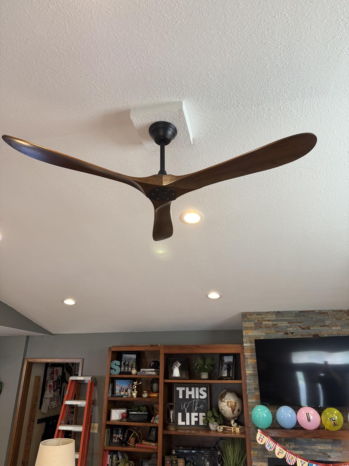 52 Inch Outdoor Smart Ceiling Fan for Patios Damp Rated, No Light customer photo 2