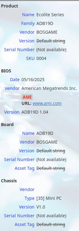 BOSGAME E4 Air customer photo 2