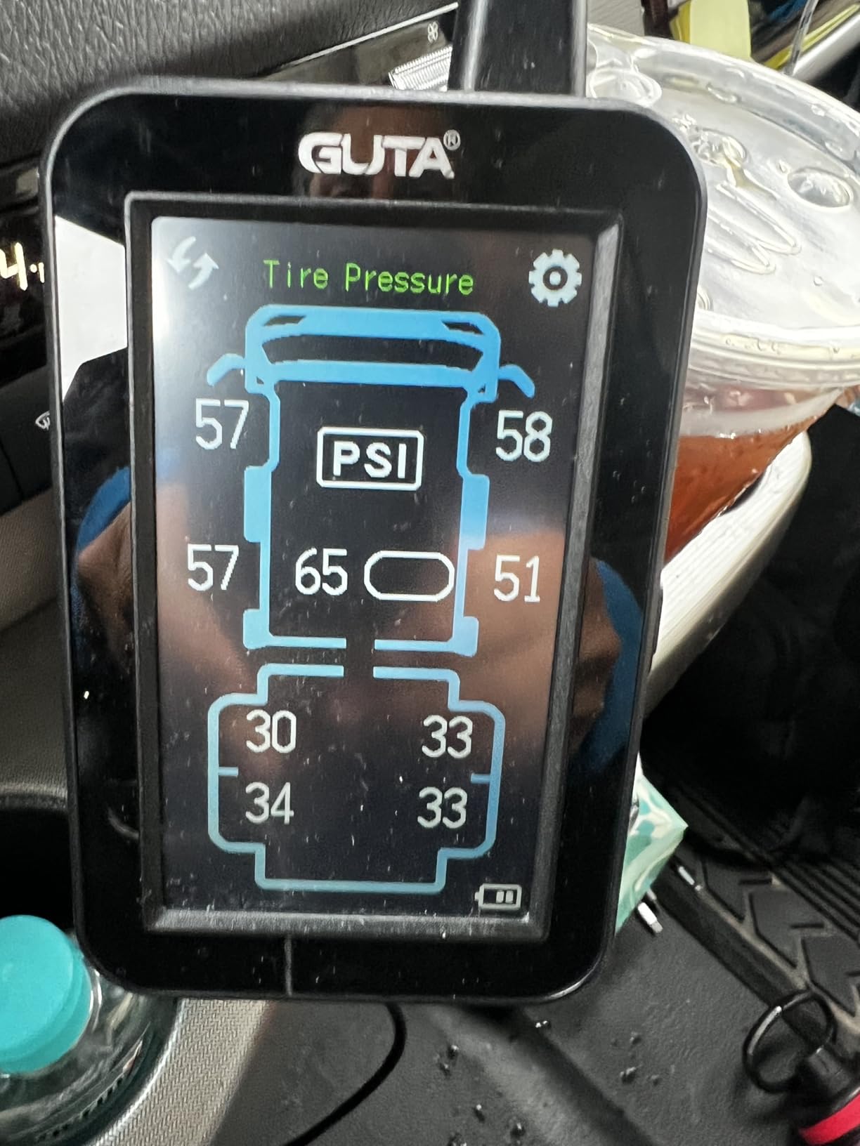 GUTA GT80 Trailer Tire Pressure Monitoring System,4 Flow-Thru Sensors TPMS customer photo 2