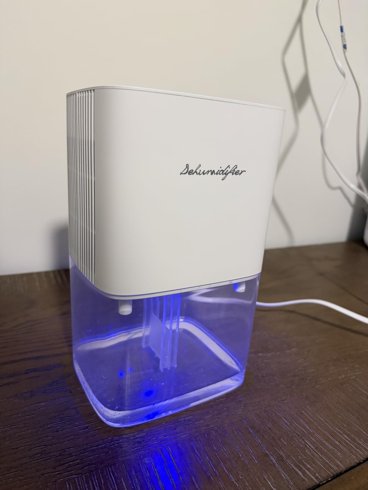 Dehumidifier 1657ML 58OZ Small Dehumidifier for Home 230 Ft² Safety Dehumidifiers Adjustable 10 Color Lights 5 Timers 3 Setting Modes Auto Shut Off Protection Low Noise For Bedroom Bathroom customer photo 1