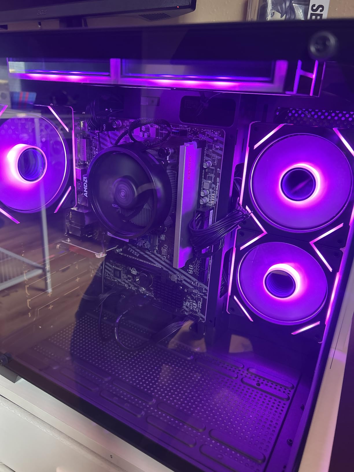 YAWYORE Gaming PC Desktop Computer AMD R5 5600GT 16GB 1TB NVMe Towers WiFi customer photo 2
