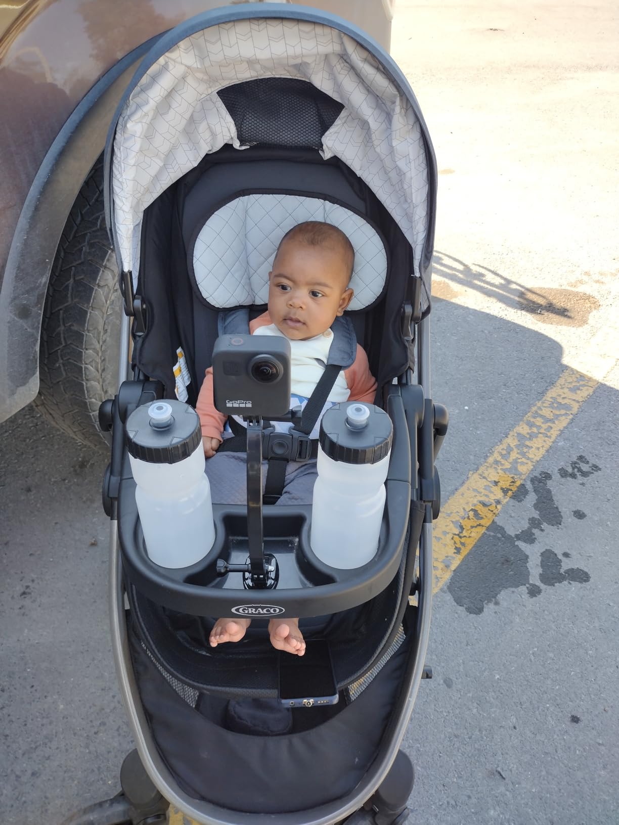 Graco Modes Pramette Travel System, Car Seat and Stroller Combo, Includes SnugRide LX Infant Car Seat and Baby Stroller with True Pram Mode, Reversible Seat, One Hand Fold, Extra Storage, Lilac Mod customer photo 1