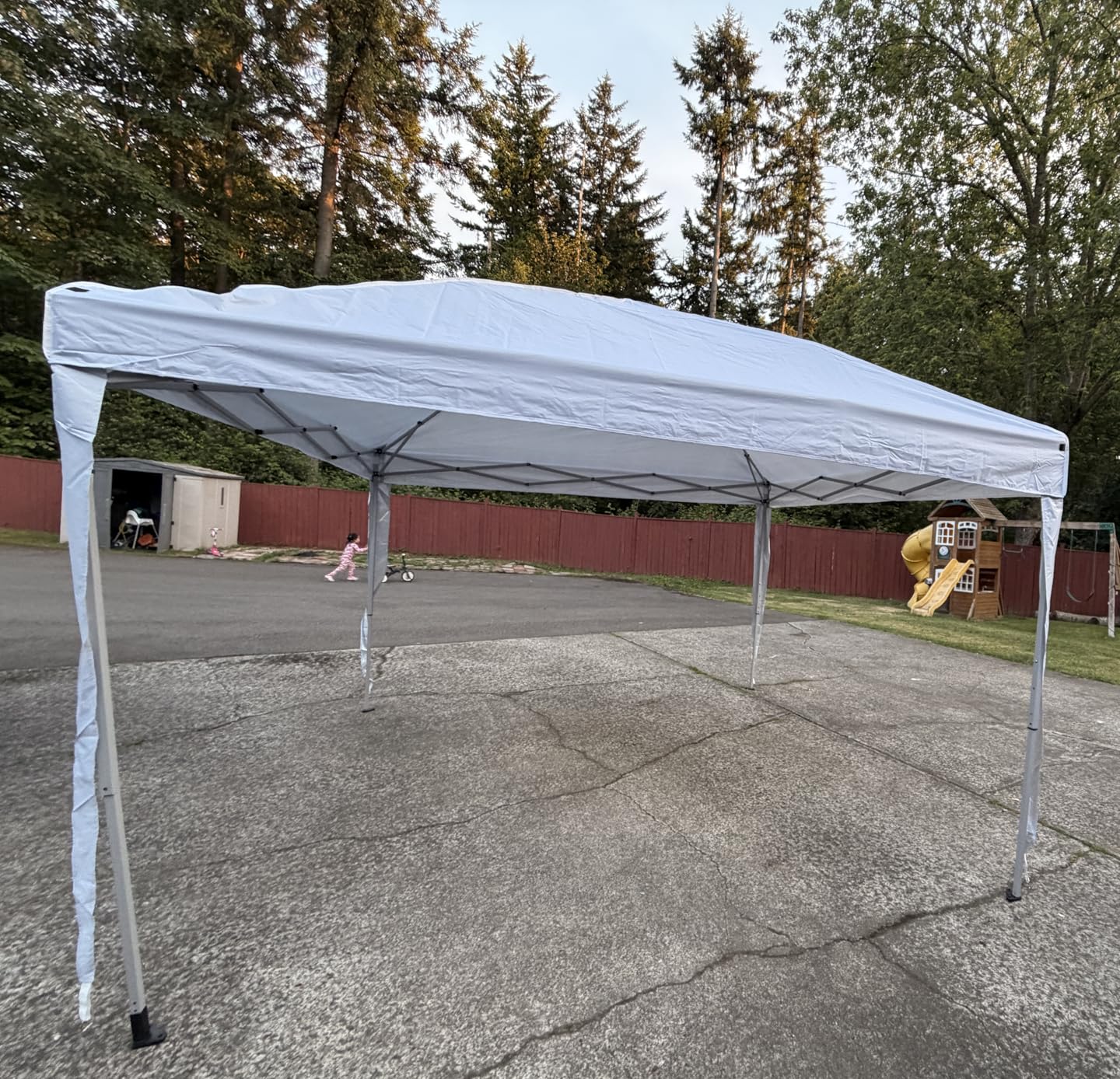 Driftalia 10x10 Pop Up Canopy Tent with Sidewalls, One-Push Instant Setup customer photo 1