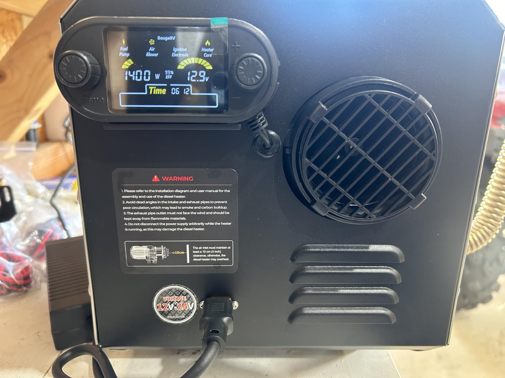 BougeRV 5KW Diesel Heater, 5L All-in-One Portable Air Diesel Parking Heater customer photo 2
