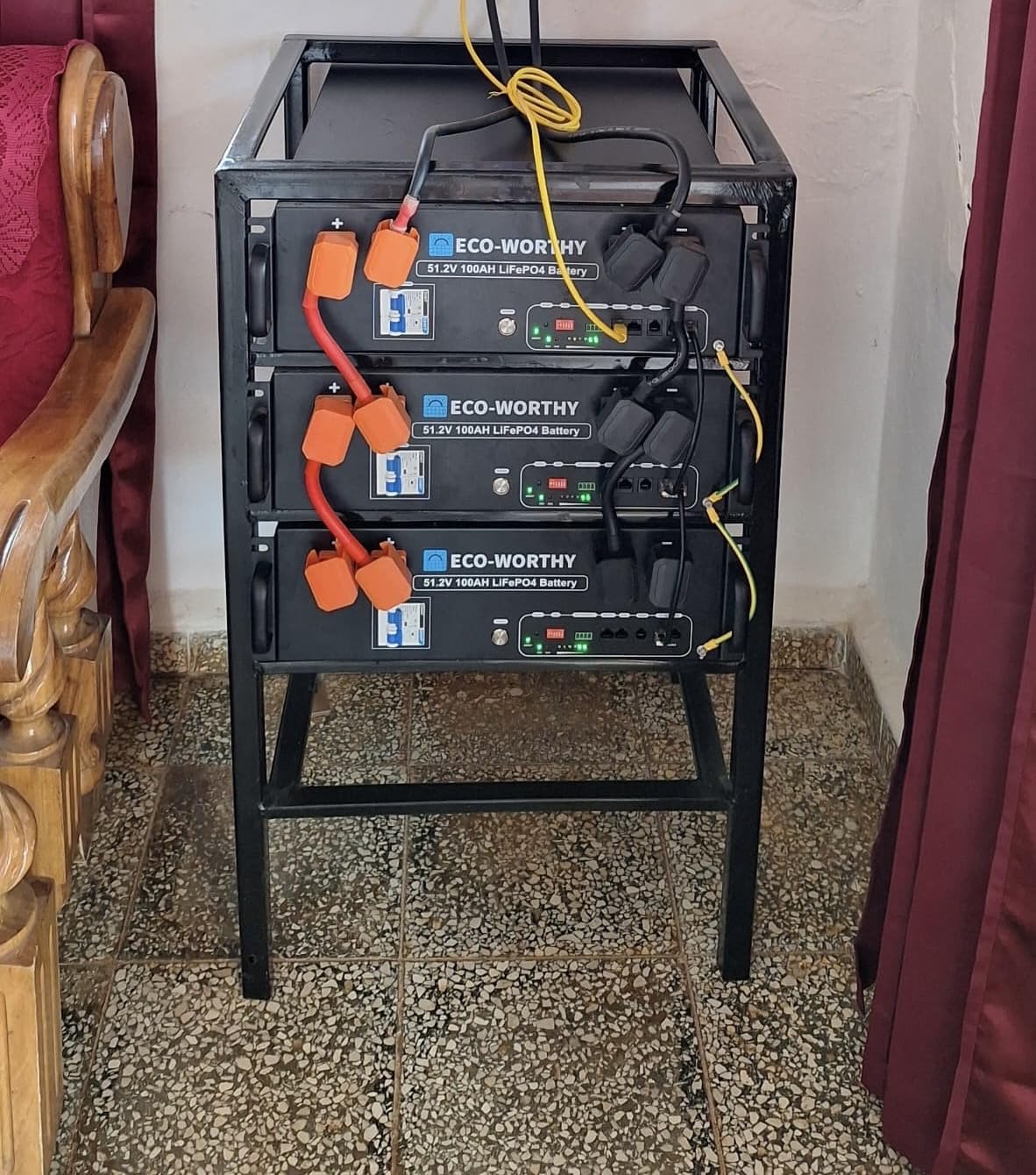 ECO-WORTHY 48V Home Backup Power, 5120Wh LiFePO4 Battery,AC 5000W Inverter customer photo 1