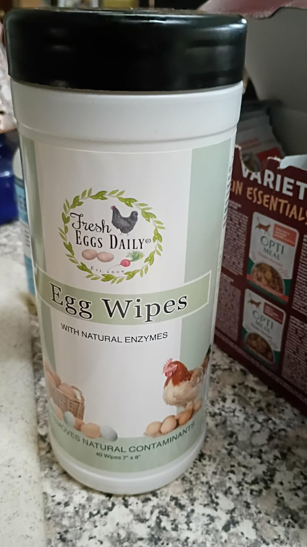 Fresh Eggs Daily Egg Wipes – Enzyme-Based Egg Cleaner for Backyard Chickens, No Rinse Needed, Natural Enzyme Formula – 40 Natural Cleaning Wipes customer photo 2