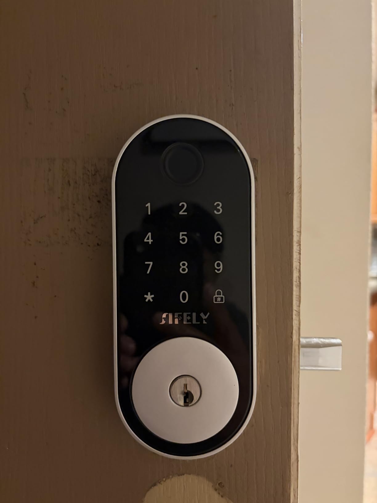 Built-in WiFi Fingerprint Smart Deadbolt with Keypad – Keyless Entry Lock for Home, Airbnb, Rental, Kids/Seniors, Remote App Access, Auto Lock, DIY Setup (No Gateway Needed), Alexa & Google Compatible customer photo 1