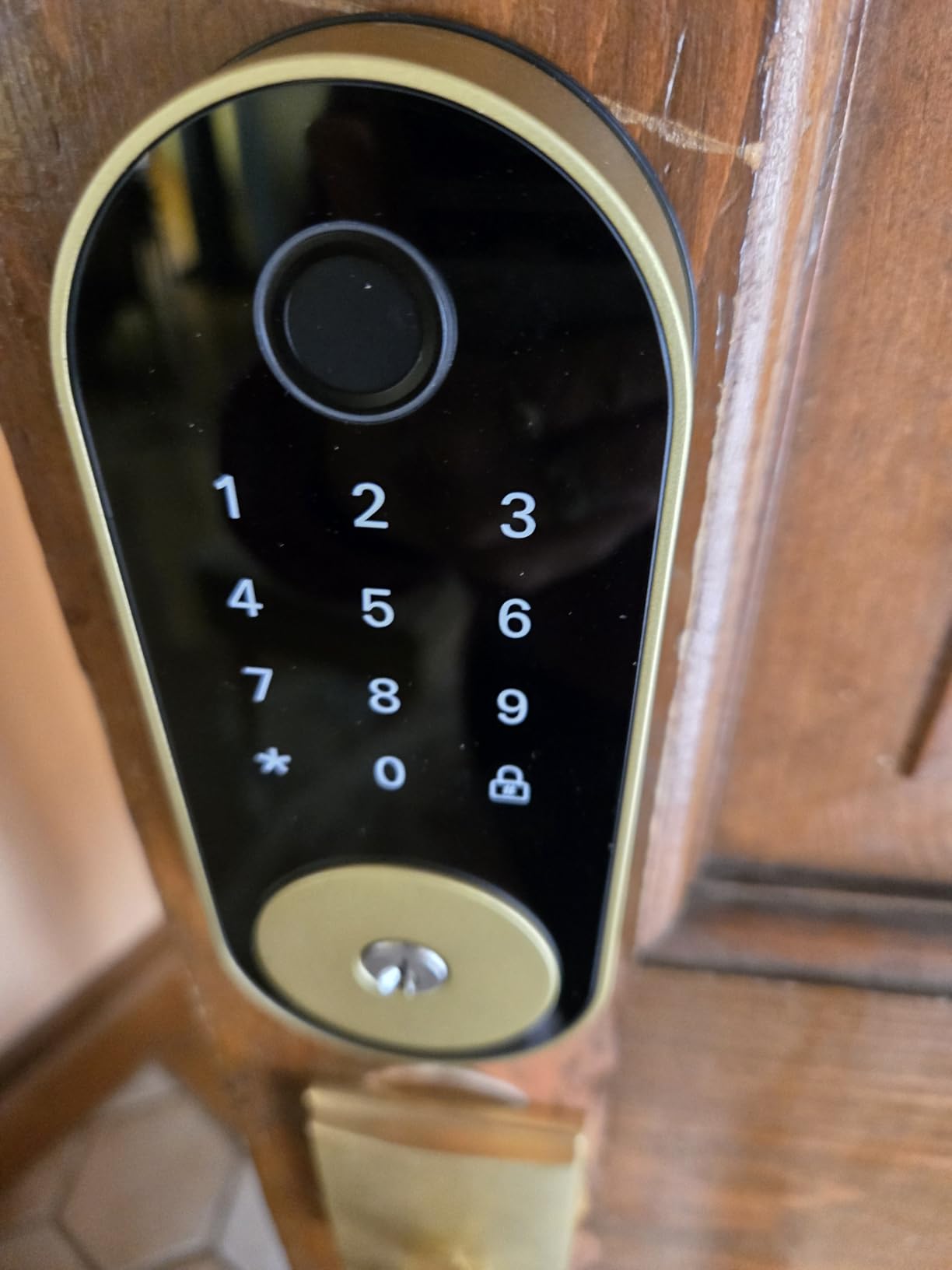 Built-in WiFi Fingerprint Smart Deadbolt with Keypad – Keyless Entry Lock for Home, Airbnb, Rental, Kids/Seniors, Remote App Access, Auto Lock, DIY Setup (No Gateway Needed), Alexa & Google Compatible customer photo 2