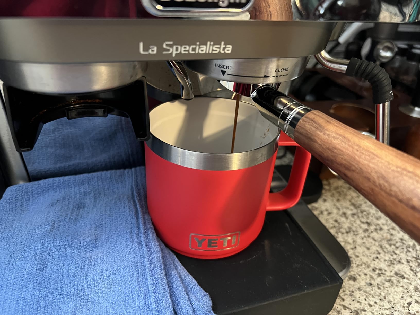 YETI Rambler 14 oz Ceramic Lined Stackable Mug, Navy customer photo 1