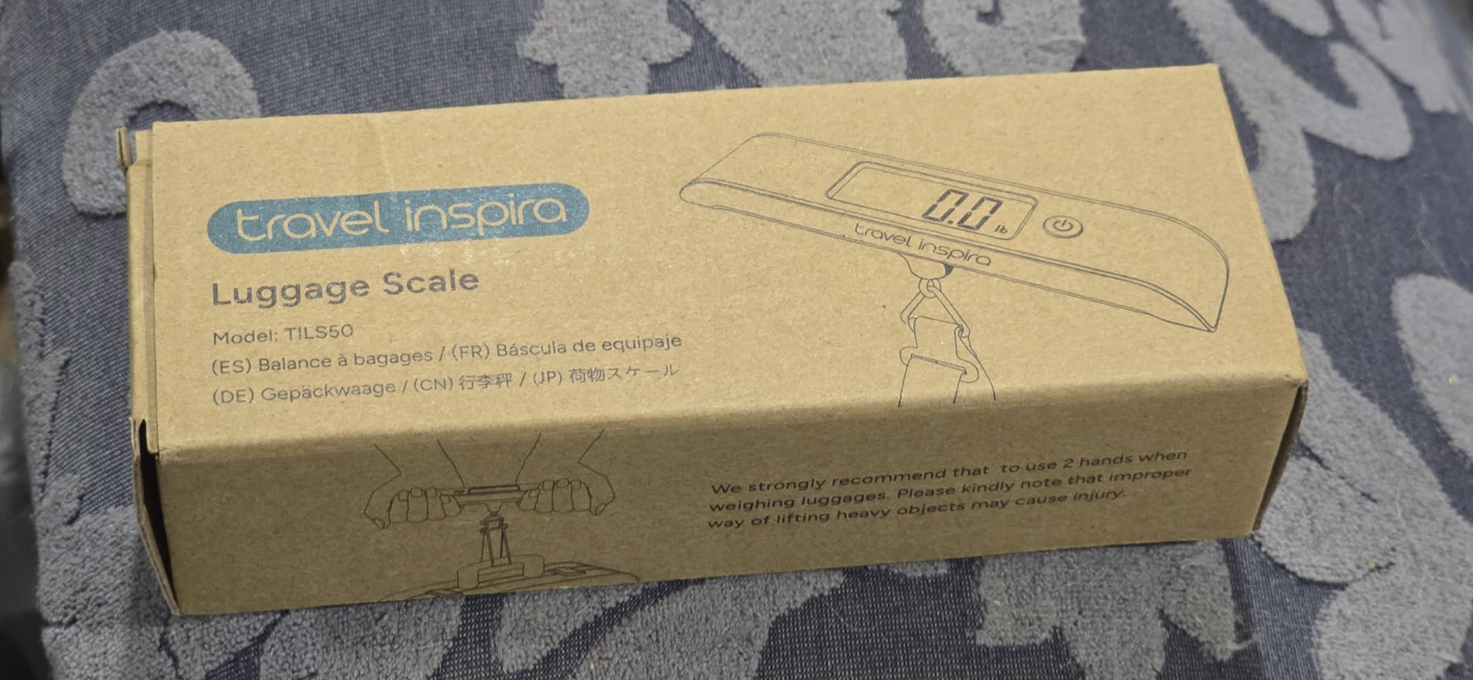 travel inspira Rechargeable Luggage Scale 110lb/50kg customer photo 1