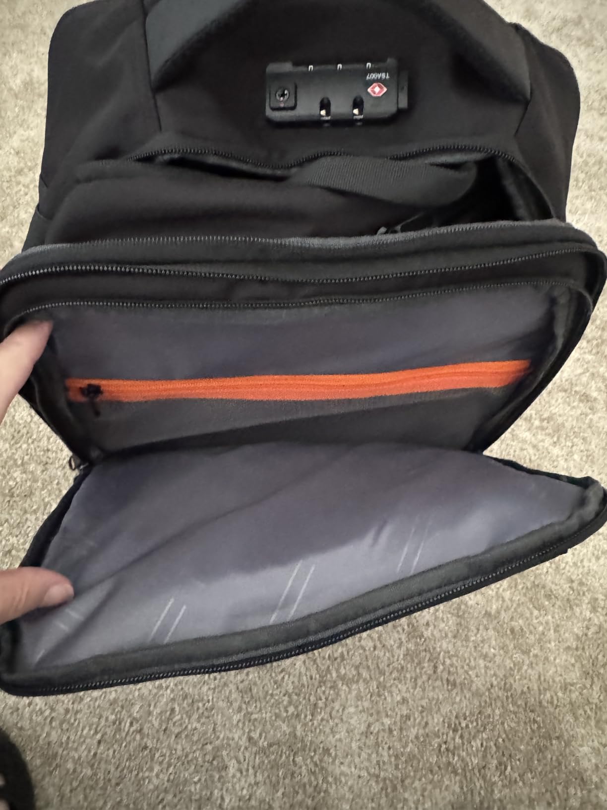 2-in-1 Detachable Carry On Rolling Backpack - Splits into Two Bags for Travel, 50L Wheeled Backpack with 17.3″ Padded Laptop Sleeve, USB Charging Ports, Waterproof Luggage Suitcase customer photo 2