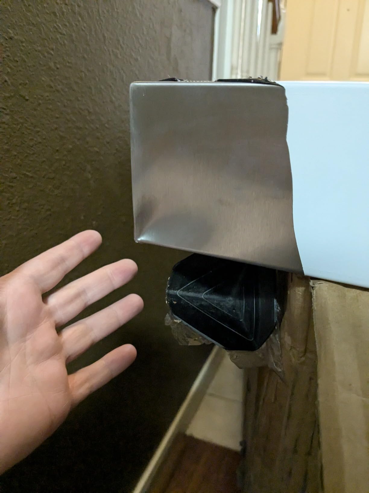VIKIO HOME Island Range Hood 1200 CFM, 30 Inch Stainless Steel Ducted Island Mount Range Hood, Gesture Sensing & Touch Control, 3-Speed Fan customer photo 1