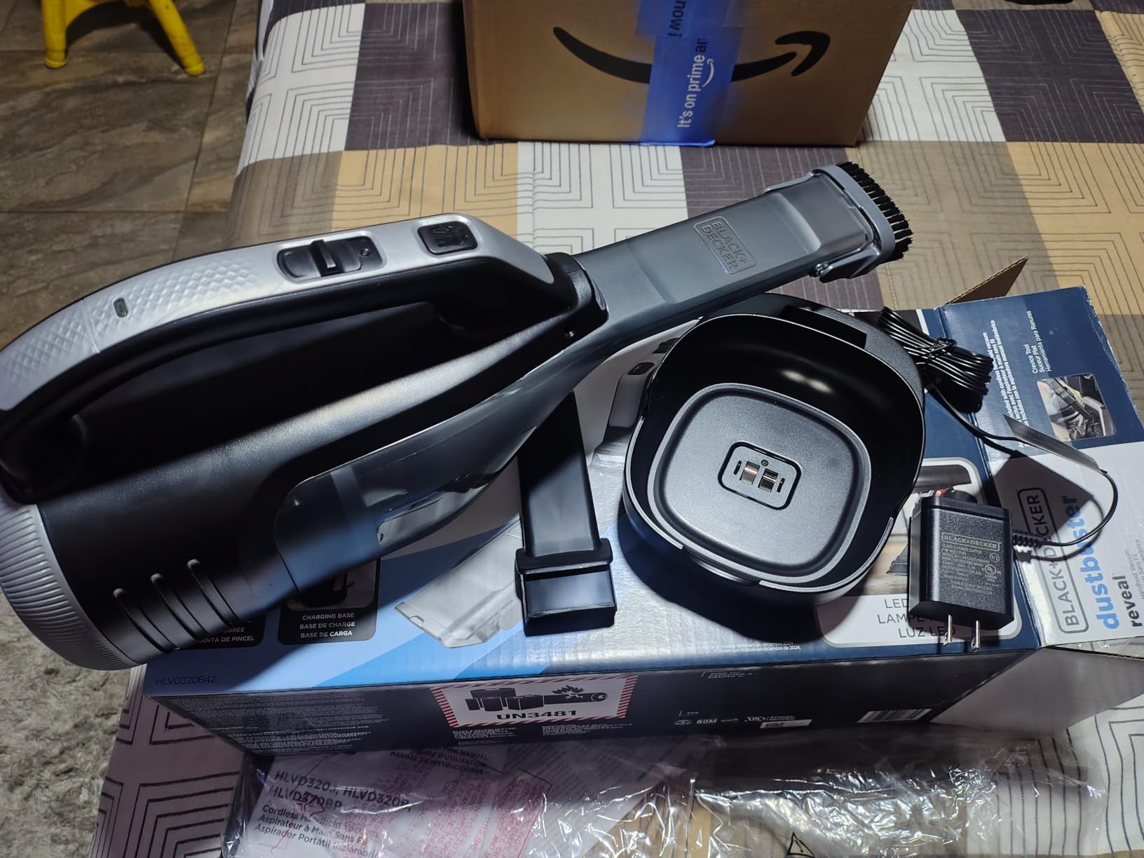 BLACK+DECKER Dustbuster Reveal Handheld Vacuum Cordless, Car Vacuum Portable Cordless, LED Light, Long Run Time, Rechargeable Lightweight Dust Buster, Includes Crevice Tool, Charging Base (HLVD320B42) customer photo 1