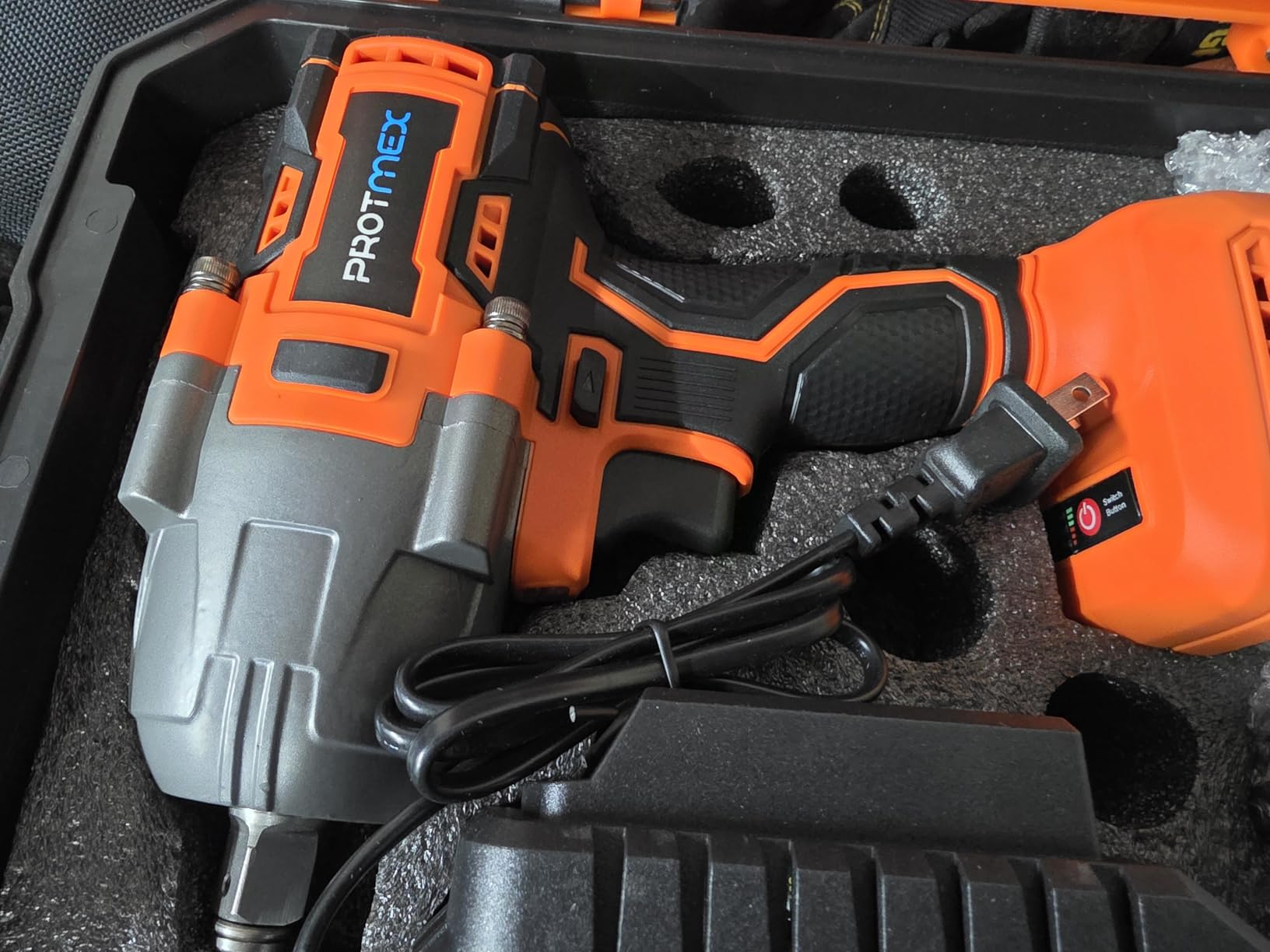 Protmex 900Ft-lbs (1200N.m) Impact Wrench, 1/2