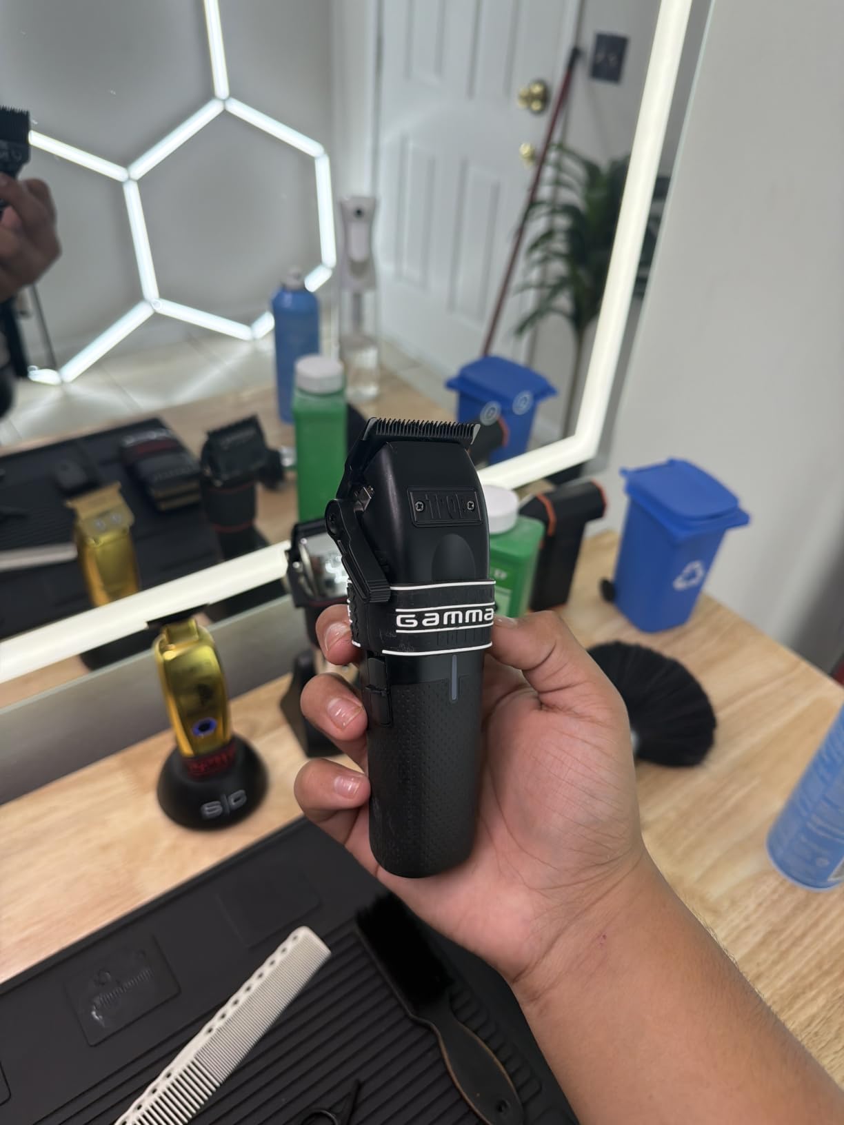TPOB Mini Play Professional Hair Clippers for Men — Dual Speed 6000-7500 RPM Compact Barber Clipper, Cordless Rechargeable with Constant Torque Technology (Black) customer photo 2